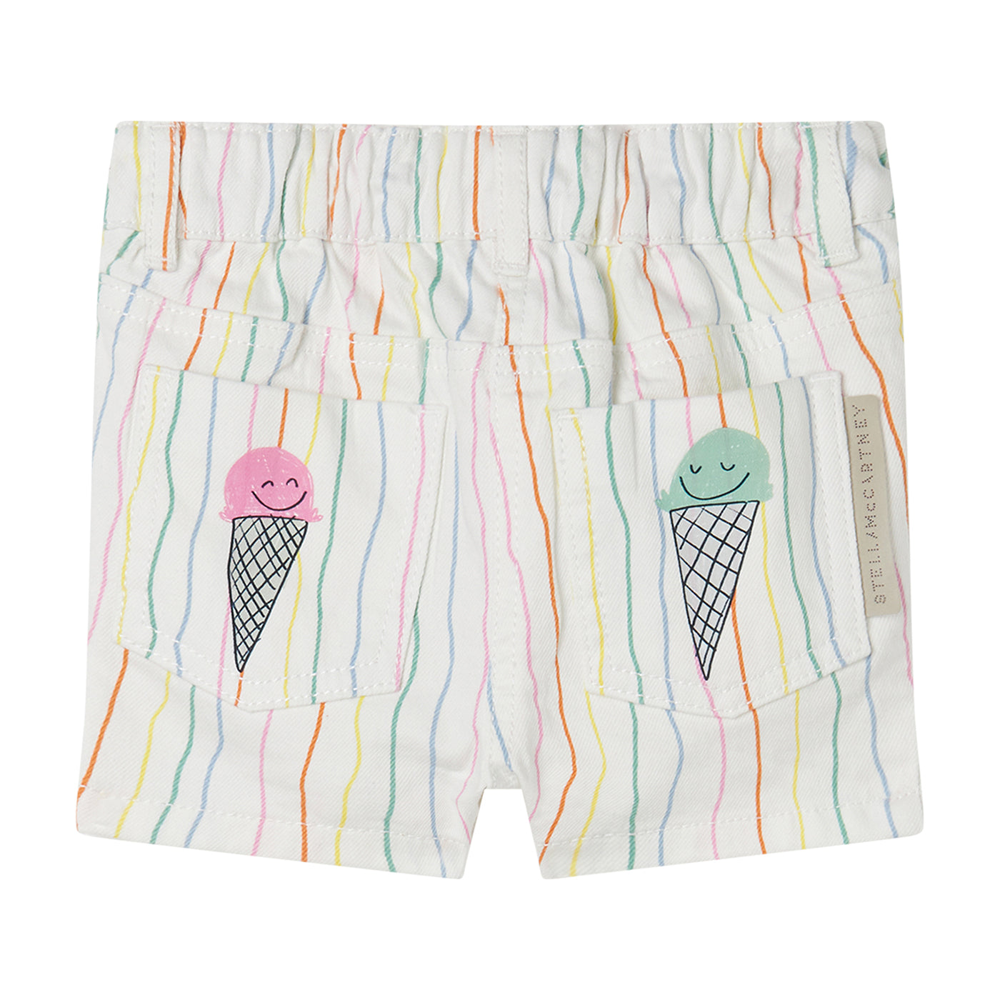 52A.TW6169_Z2762_101MC # Baby Striped Shorts Ice Creams