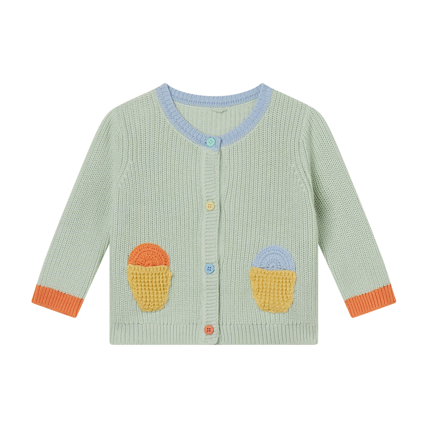 52A.TW9510_Z1876_704 #Βρεφική Ζακέτα Ice Creams Mint