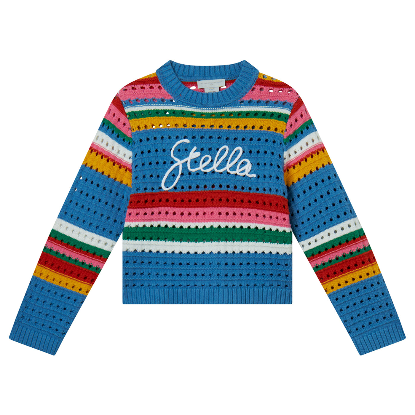 52A.TW9A50_Z1876_999 # Kids Striped Sweater Stella Logo