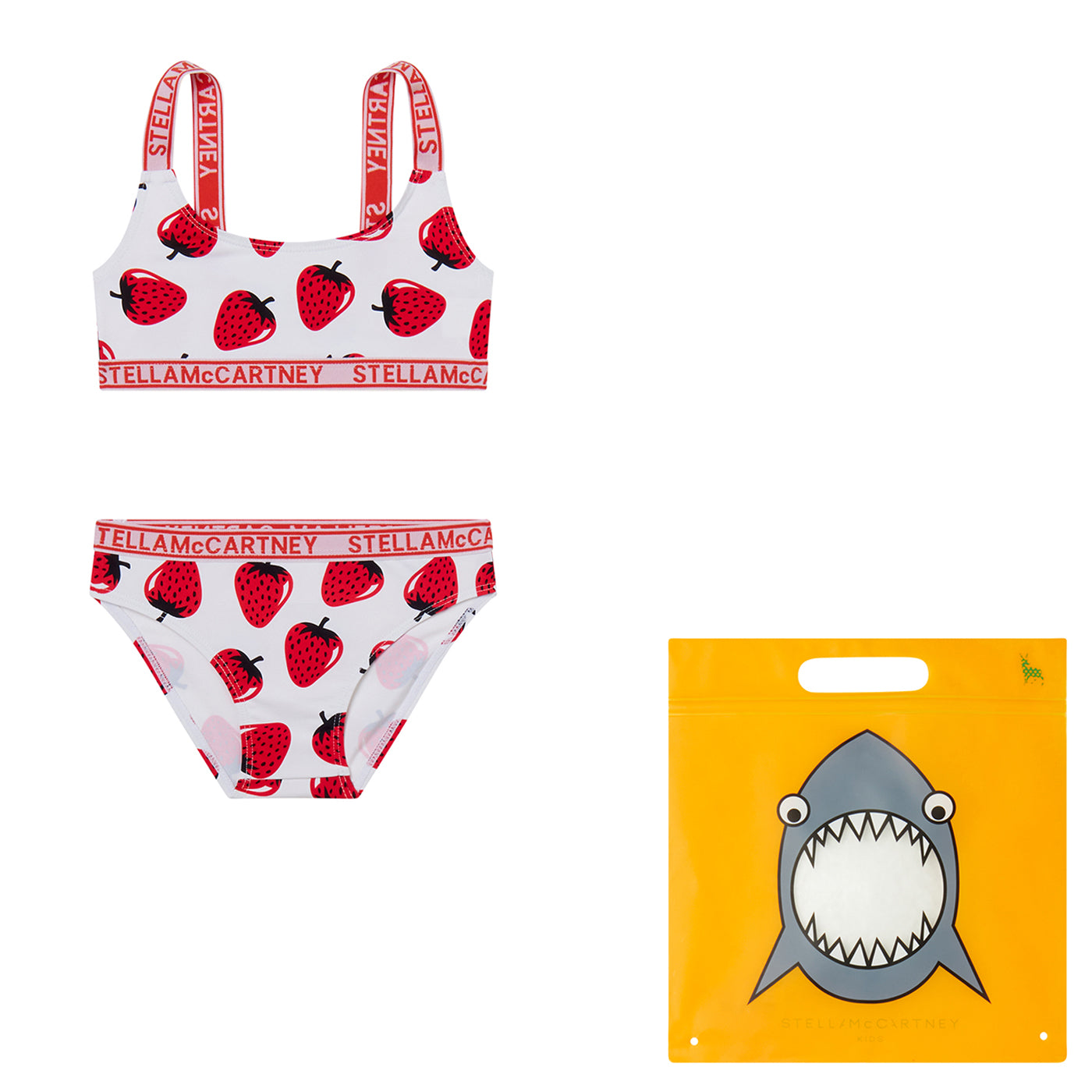 52A.TWCB25_Z2682_101MC # Παιδικό Μαγιώ Μπικίνι Strawberry White