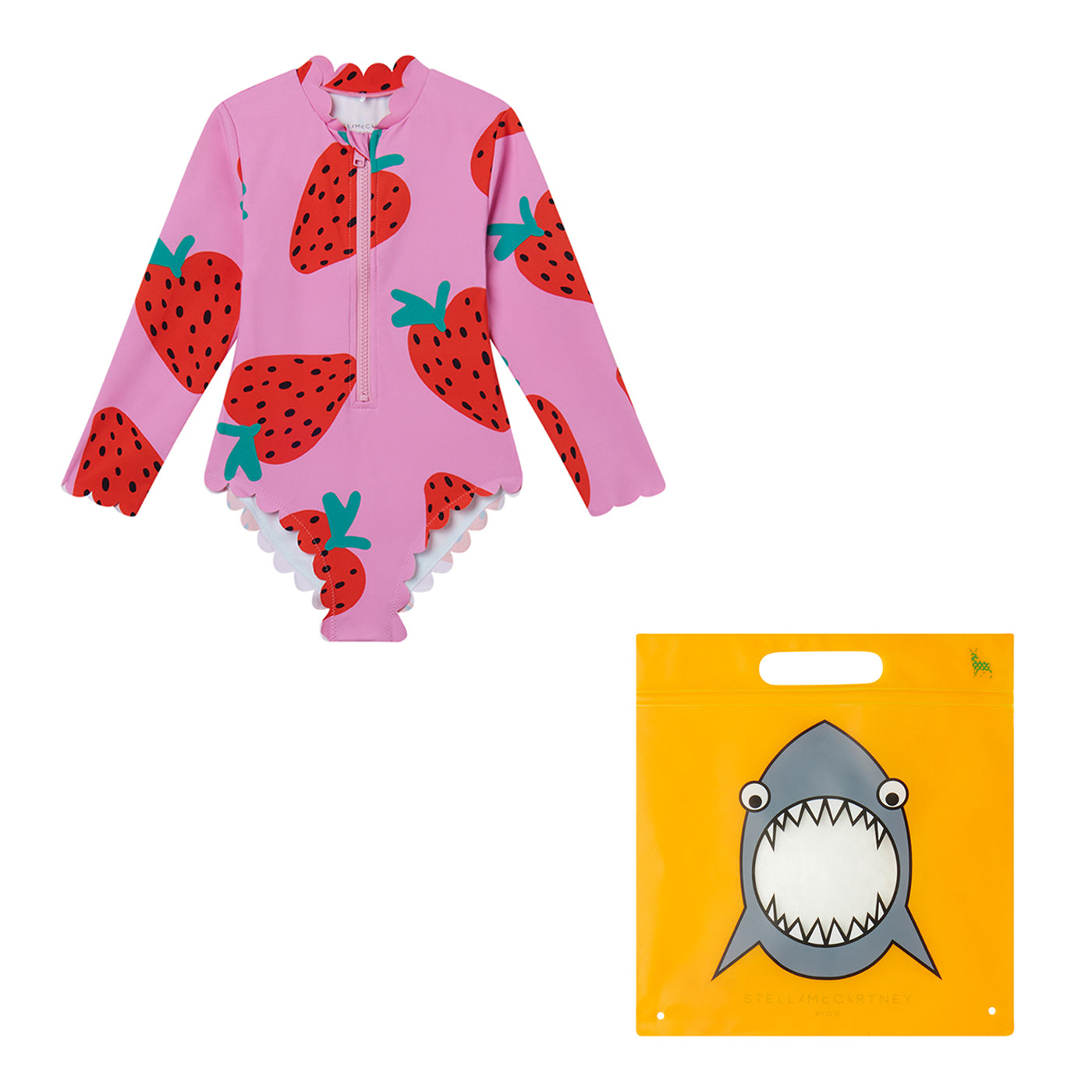 52A.TWCB79_Z2689_552MC # Παιδικό Ολόσωμο Μακρυμάνικο Μαγιώ Strawberry Pink