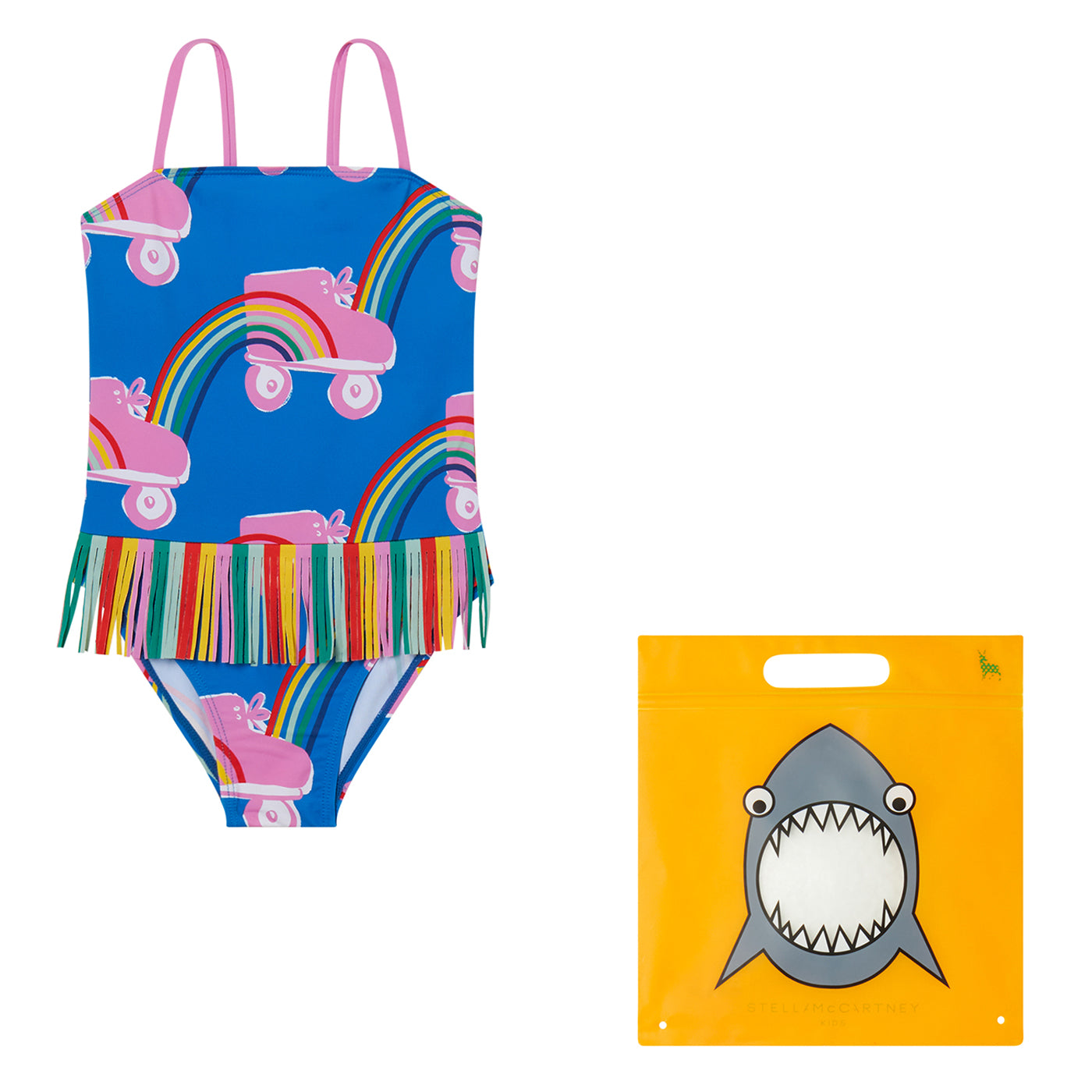 52A.TWCB99_Z2678_612MC # Kids Swimsuit Rollerskate Rainbow
