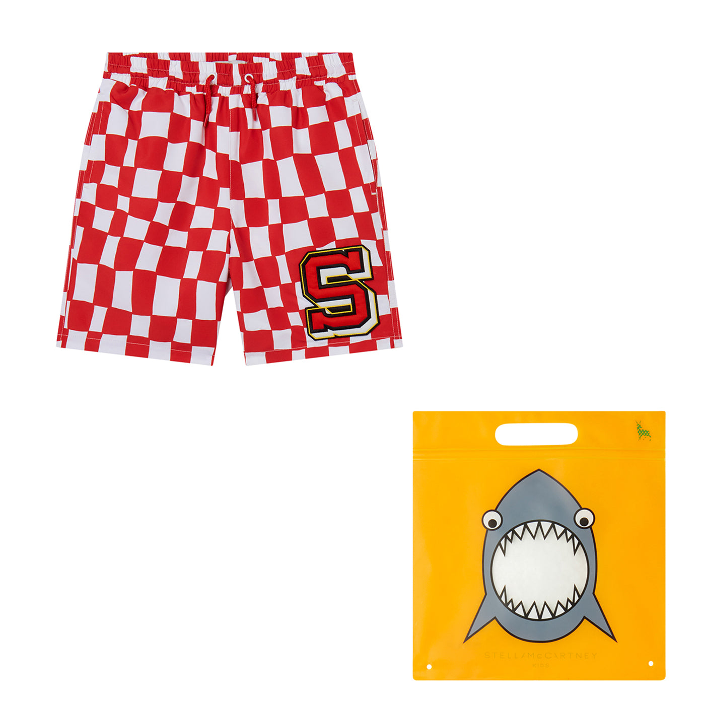 52A.TWCP69_Z2687_101RO # Kids Swimshorts Red Squares