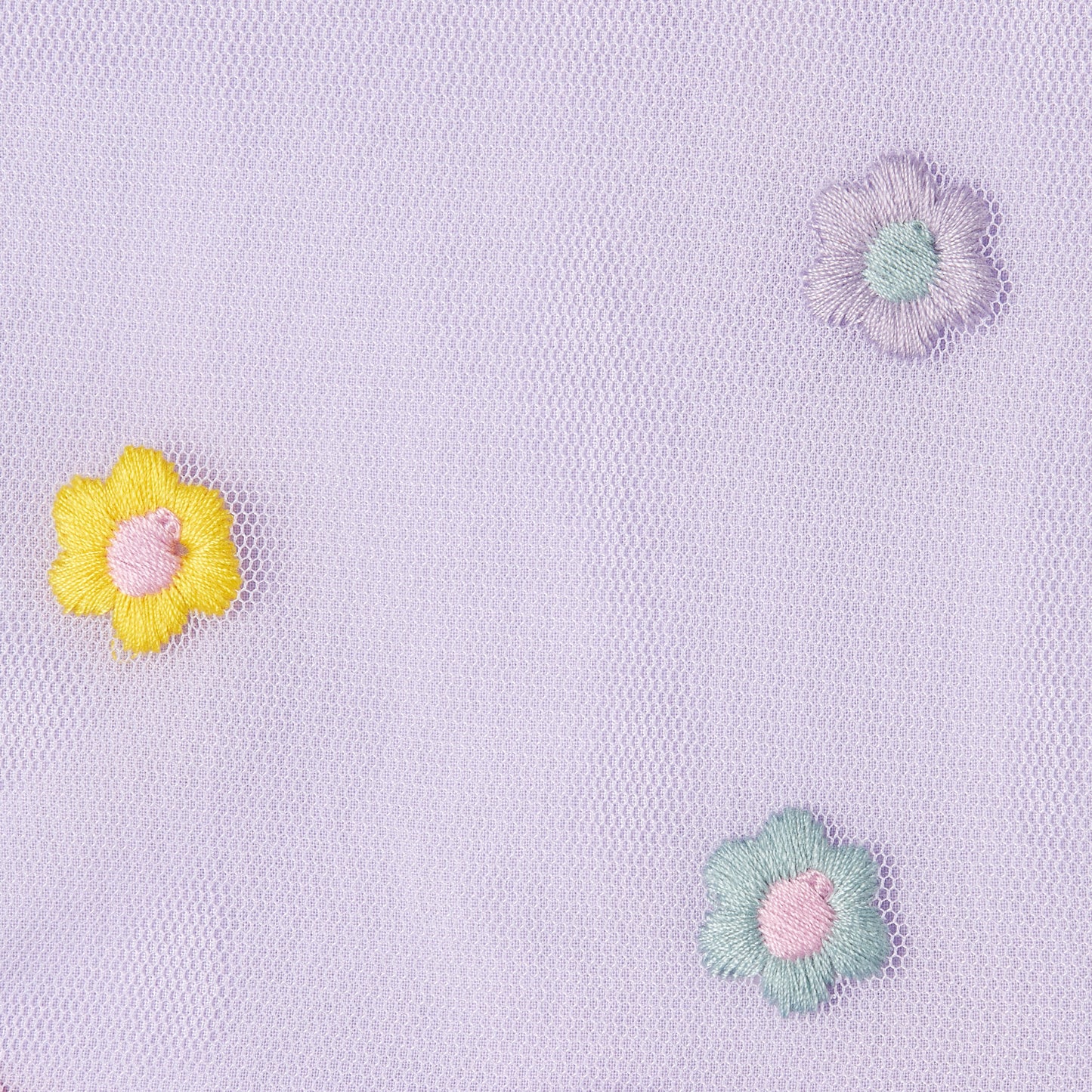 52B.TX1051_Z3217_522EM # Βρεφικό Κοντομάνικο Τούλινο Φόρεμα Flowers Lilac