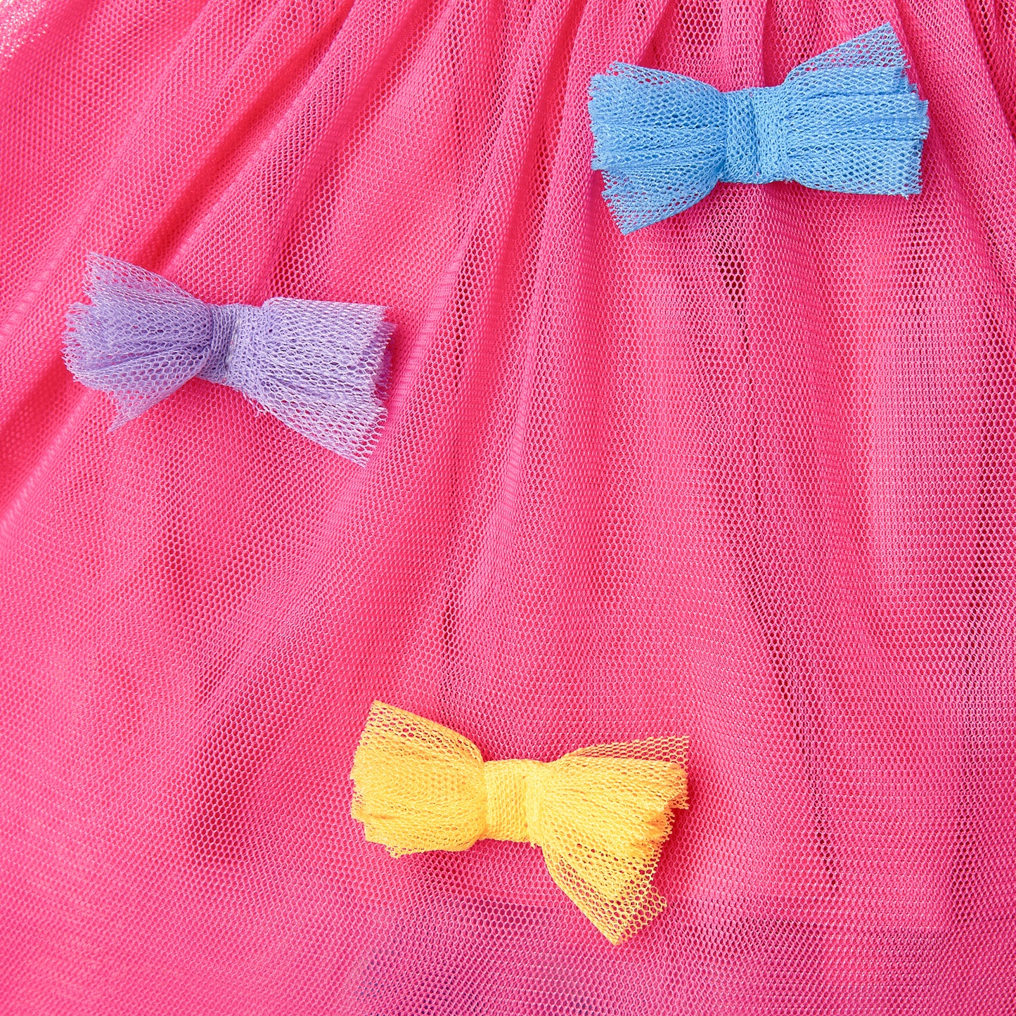 52B.TX1100_Z1119_543 # Βρεφικό Τούλινο Φόρεμα Colorful Bows