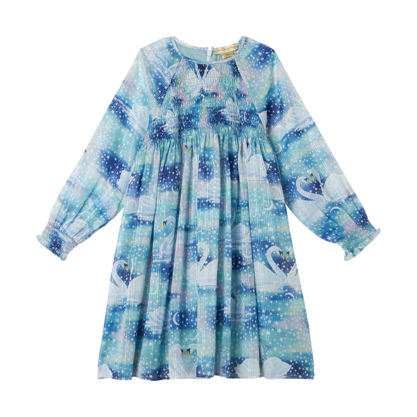 52B.TX1E00_Z3364_999MC # Παιδικό Φόρεμα Swans Blue