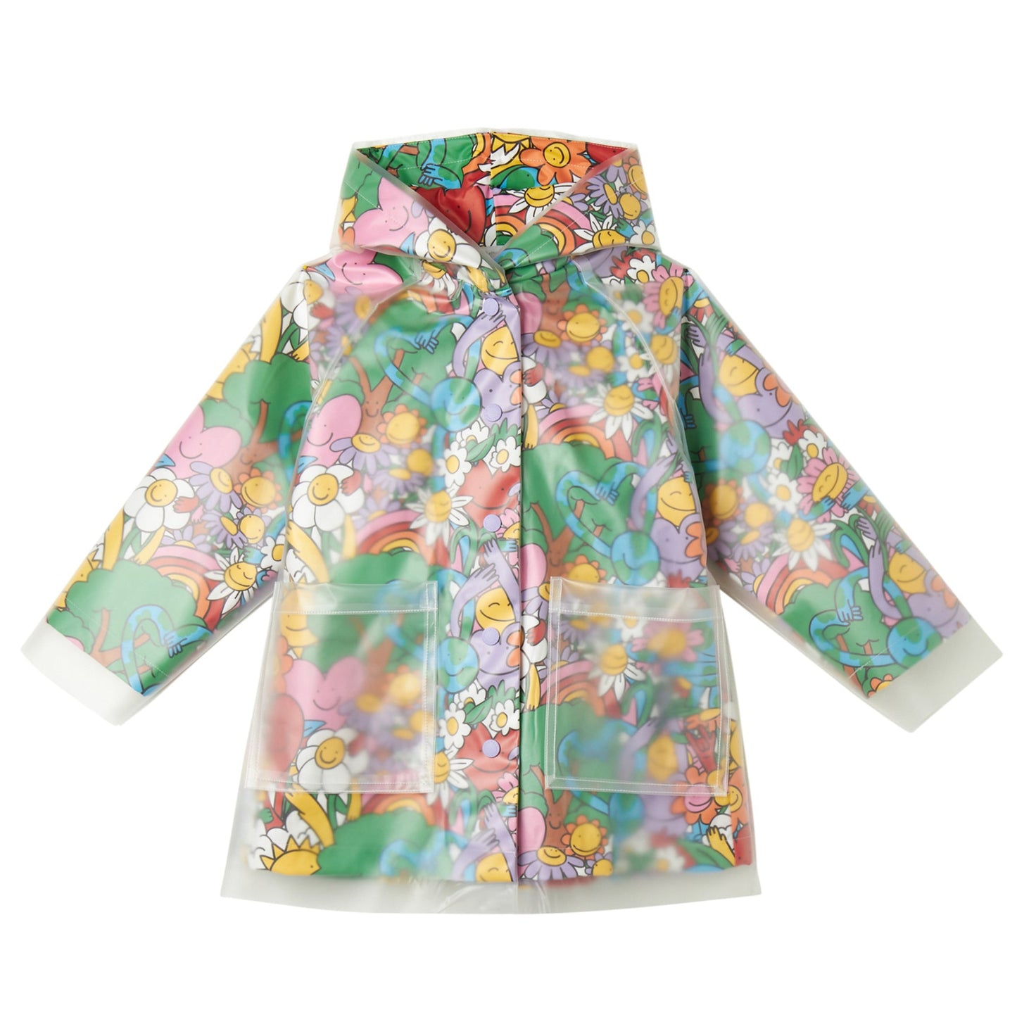 52B.TX2A40_Z3057_999MC # Kids Waterproof Jacket Earthy Friends