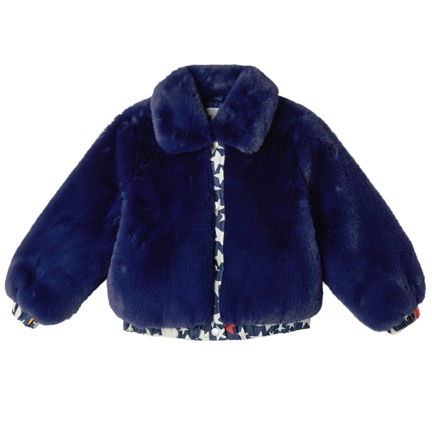 52B.TX2B17_Z3359_667 # Kids Faux Fur Coat Blue