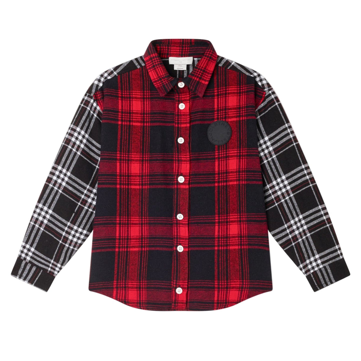 52B.TX5P20_Z3176_421MC # Παιδικό Πουκάμισο Καρό Black & Red