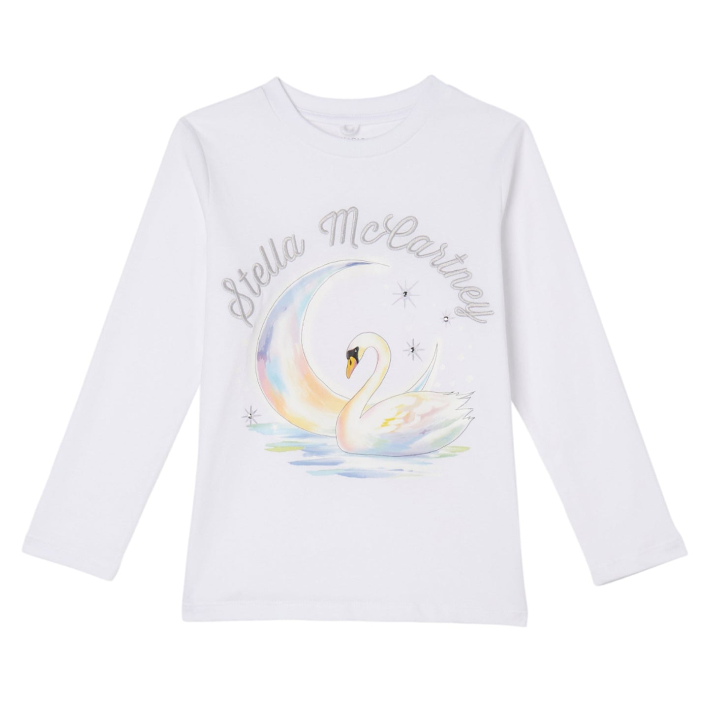 52B.TX8D20_Z0434_100 # Kids Long-Sleeved T-Shirt Swan