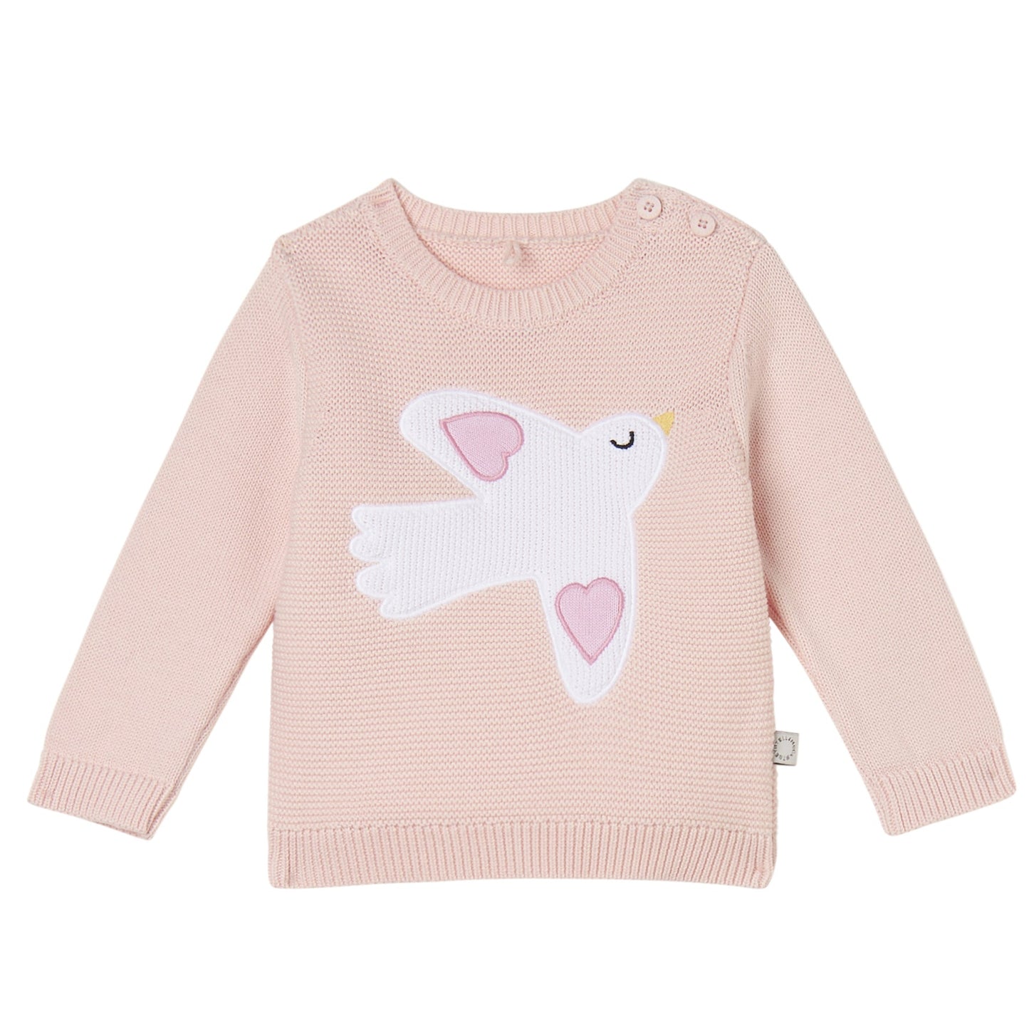 52B.TX9050_Z2423_555 # Βρεφικό Πουλόβερ Birds Pink