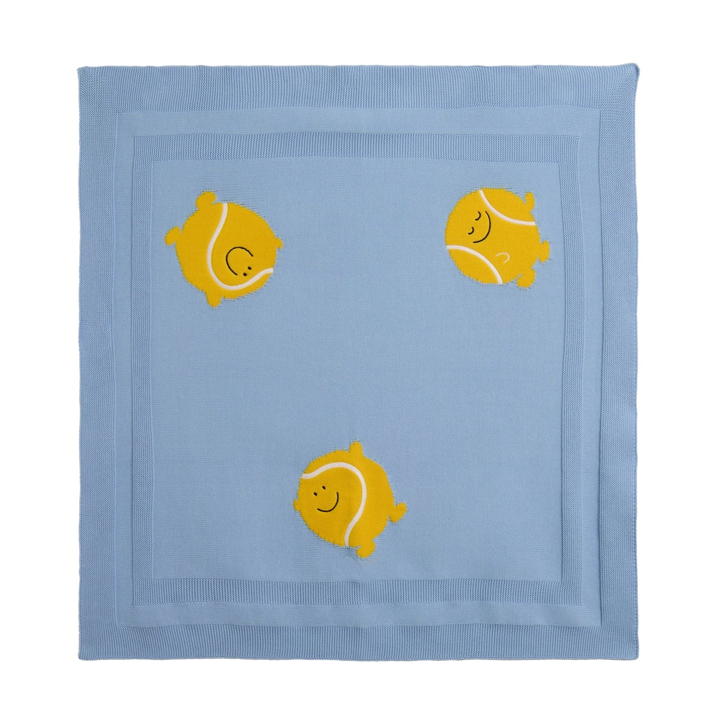 62A.TY0510_Z2423_602 # Βρεφική Πλεκτή Κουβέρτα Tennis