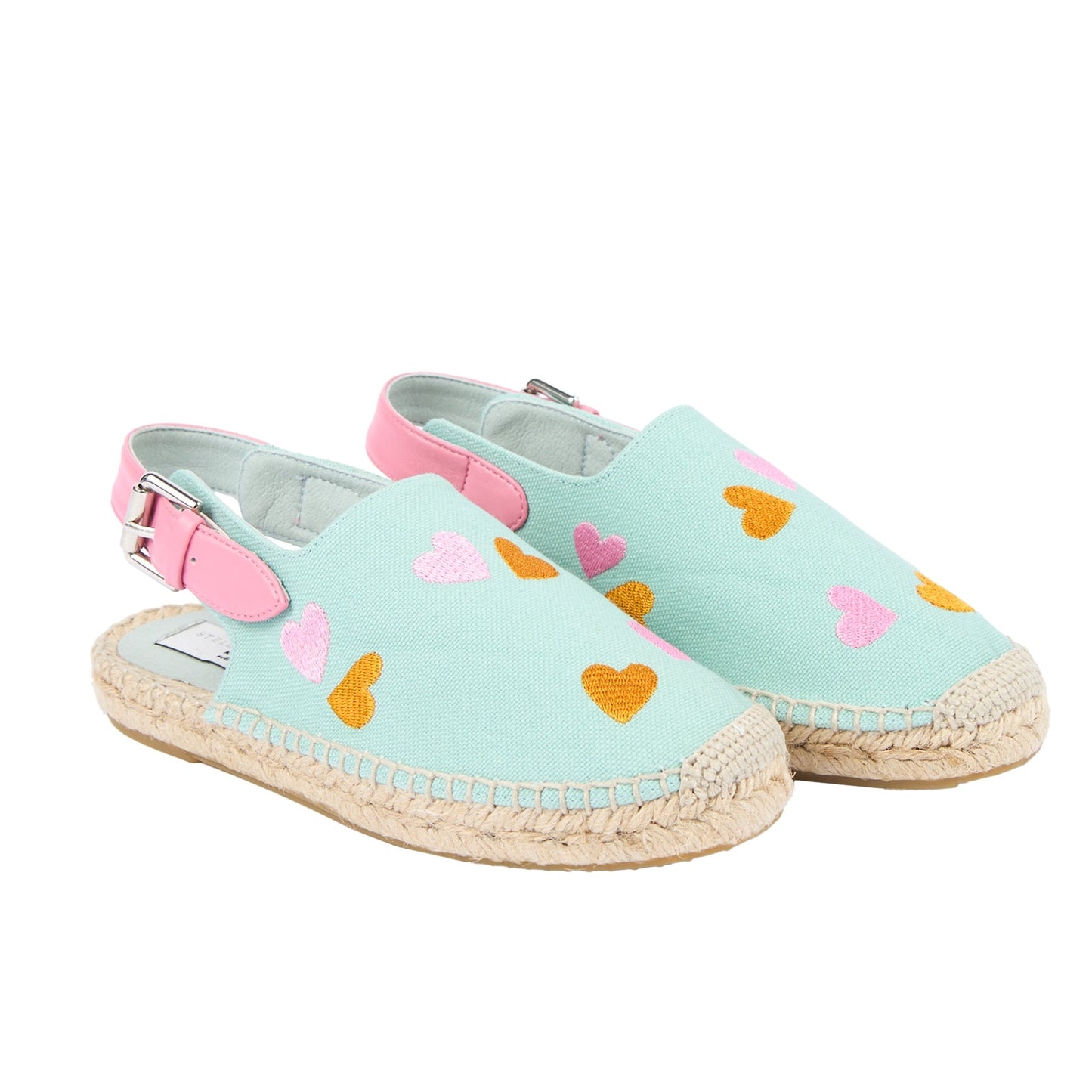 62A.TY0B76_Z3607_754EM # Παιδικές Εσπαντρίγιες Double Hearts Mint