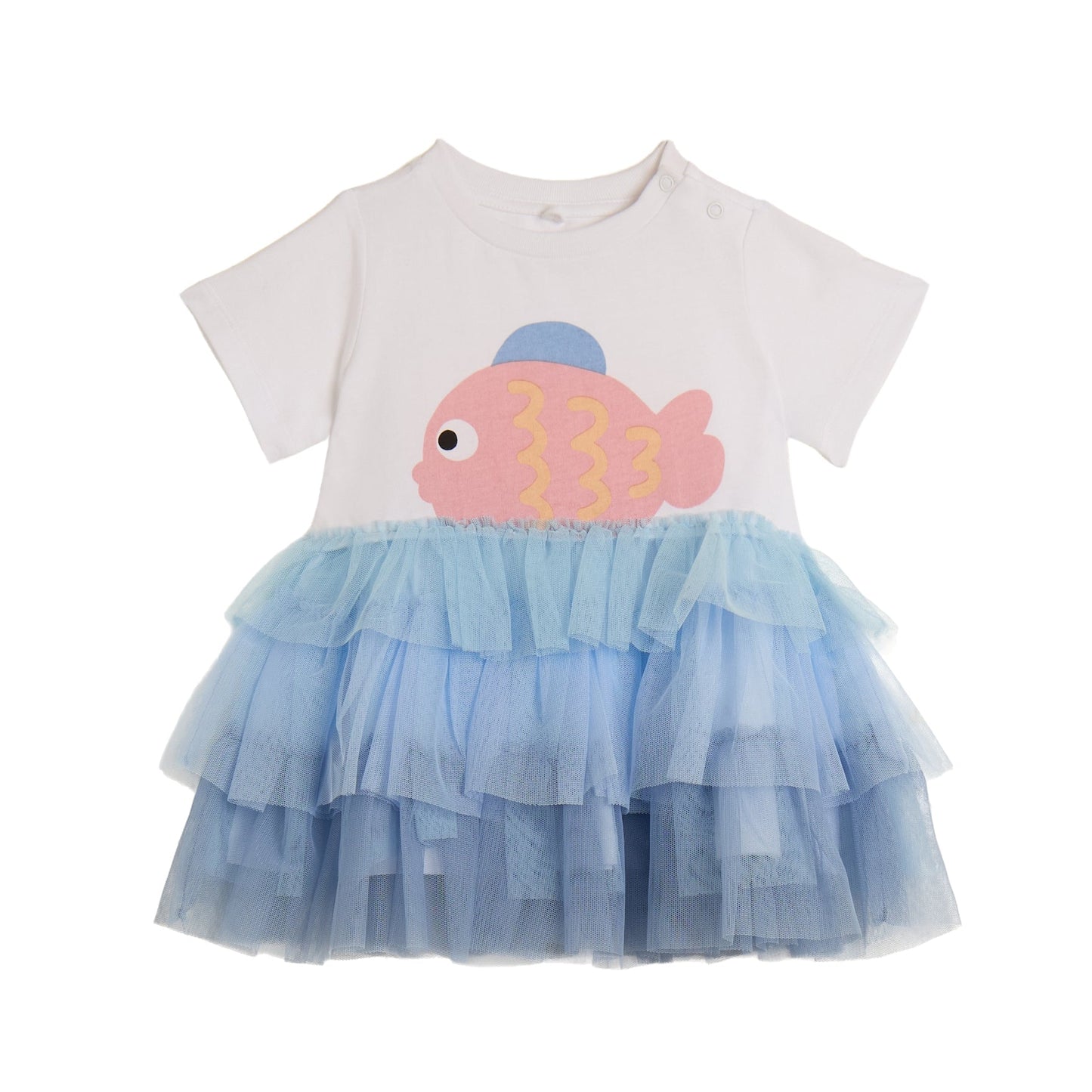 62A.TY1061_Z0434_100 # Βρεφικό Κοντομάνικο Φόρεμα Fish