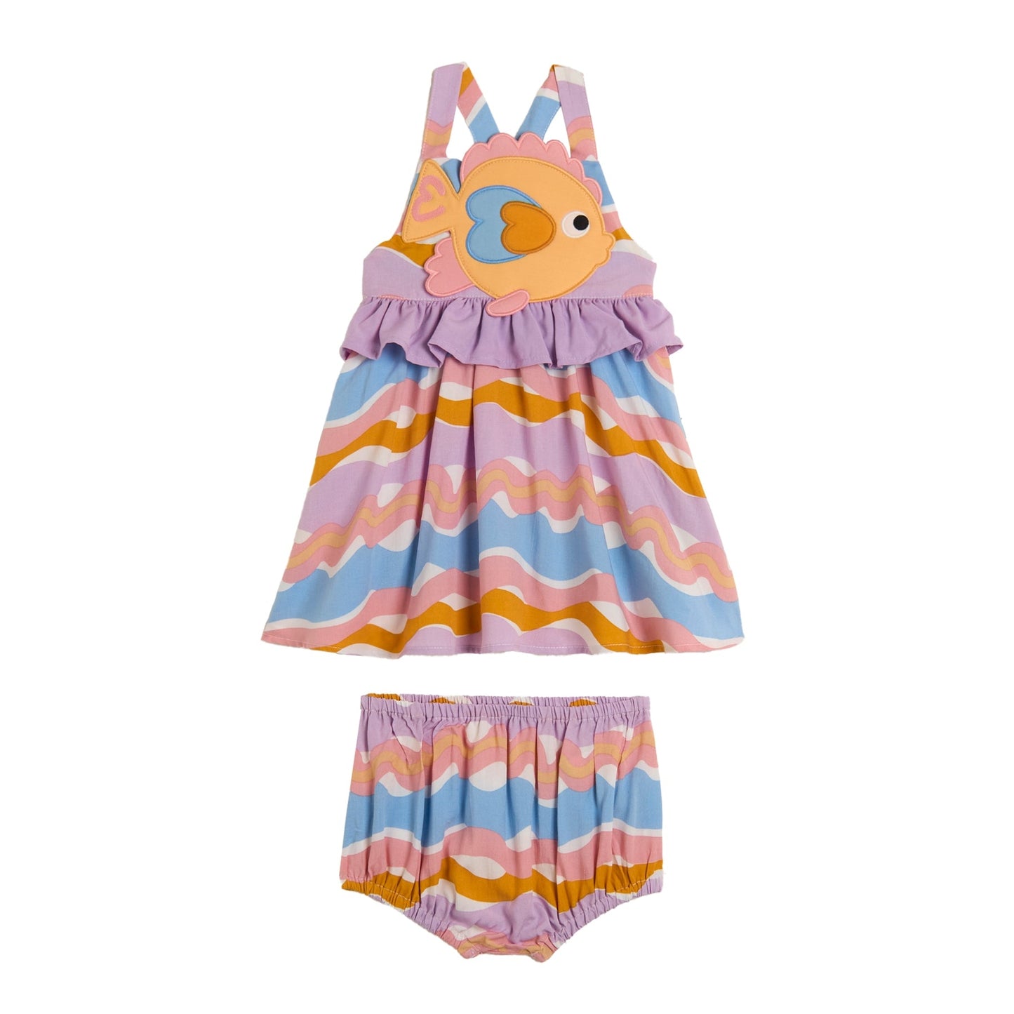 62A.TY1092_Z3442_999MC # Βρεφικό Αμάνικο Φόρεμα Fish