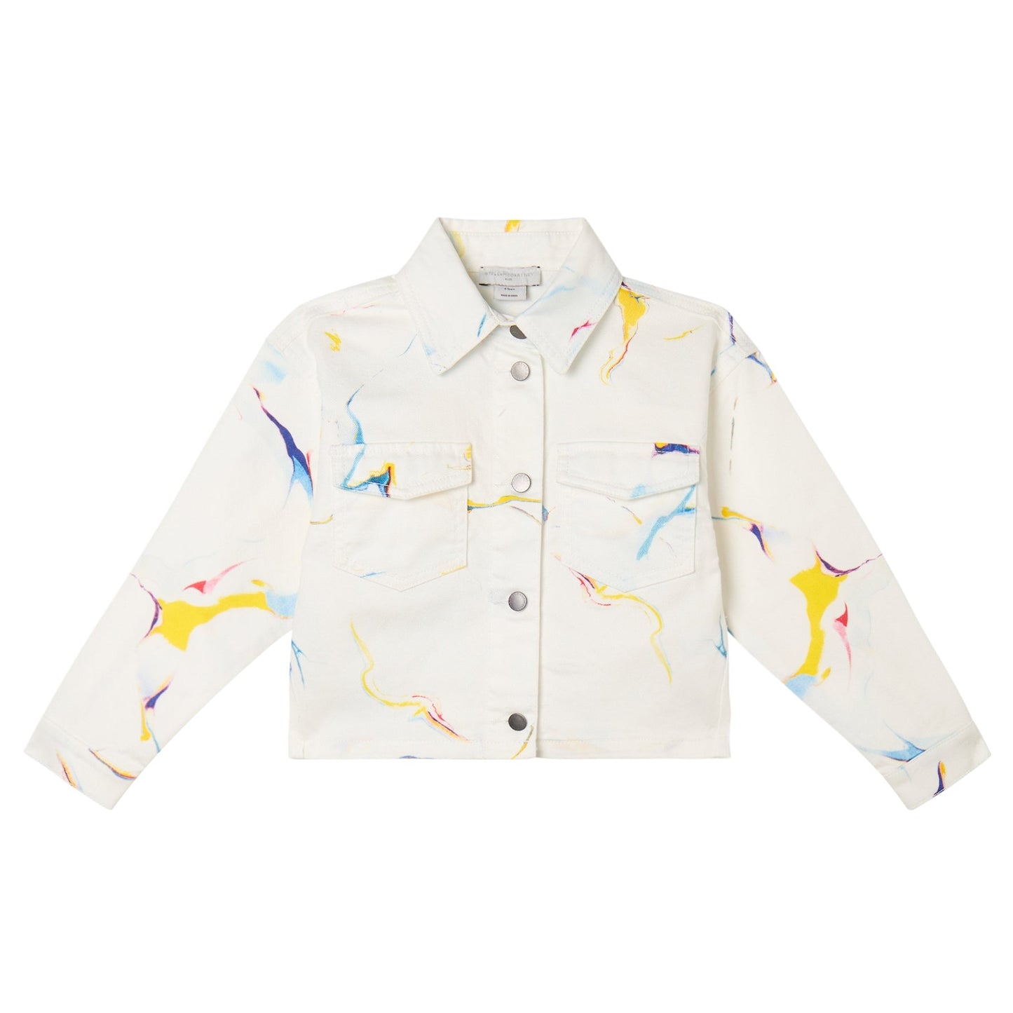 62A.TY2A87_Z3474_101MC # Kids Denim Jacket Tie Dye Graphic