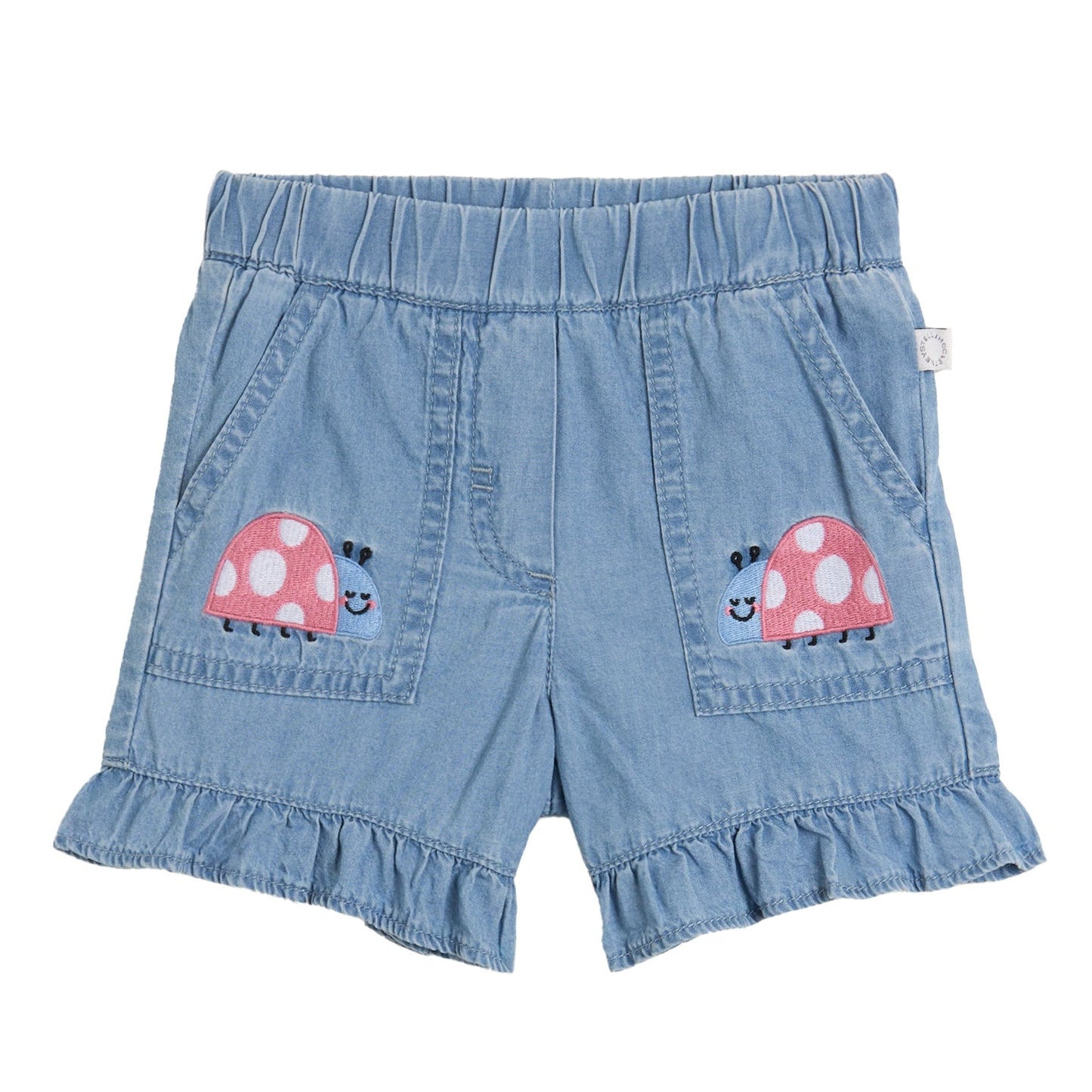 62A.TY6019_Z0161_600 # Βρεφικό Τζιν Σορτς Ladybugs