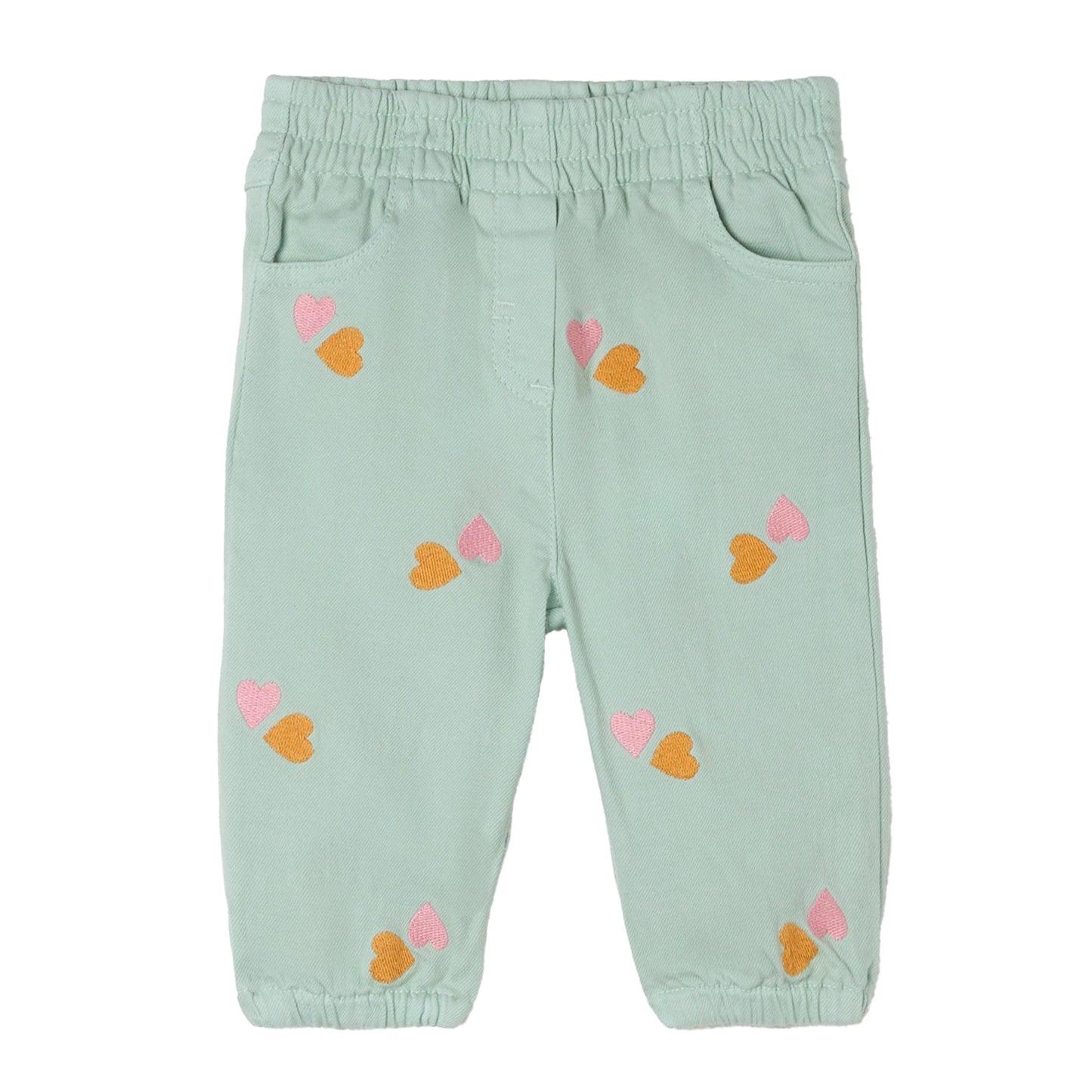 62A.TY6020_Z3454_754EM # Βρεφικό Τζιν Double Hearts Mint