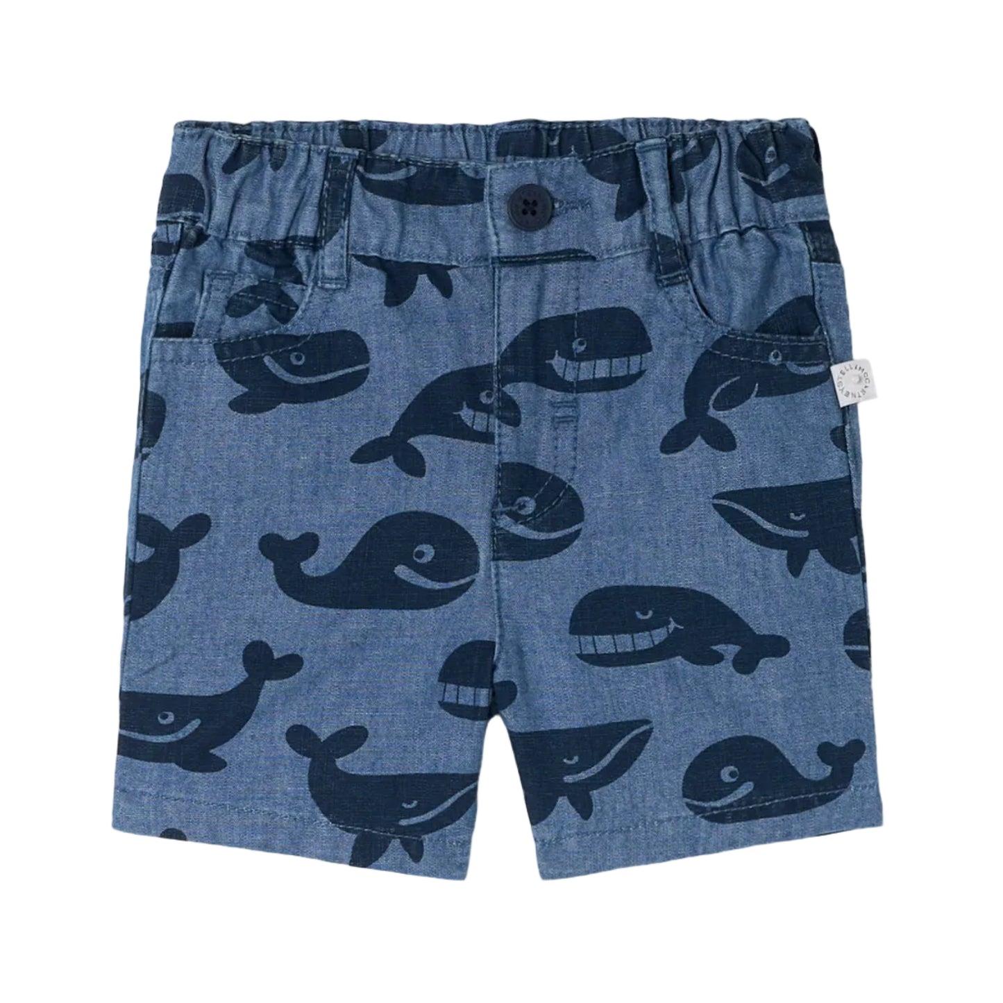62A.TY6579_Z3621_606BL # Βρεφικό Σορτς Blue Whales