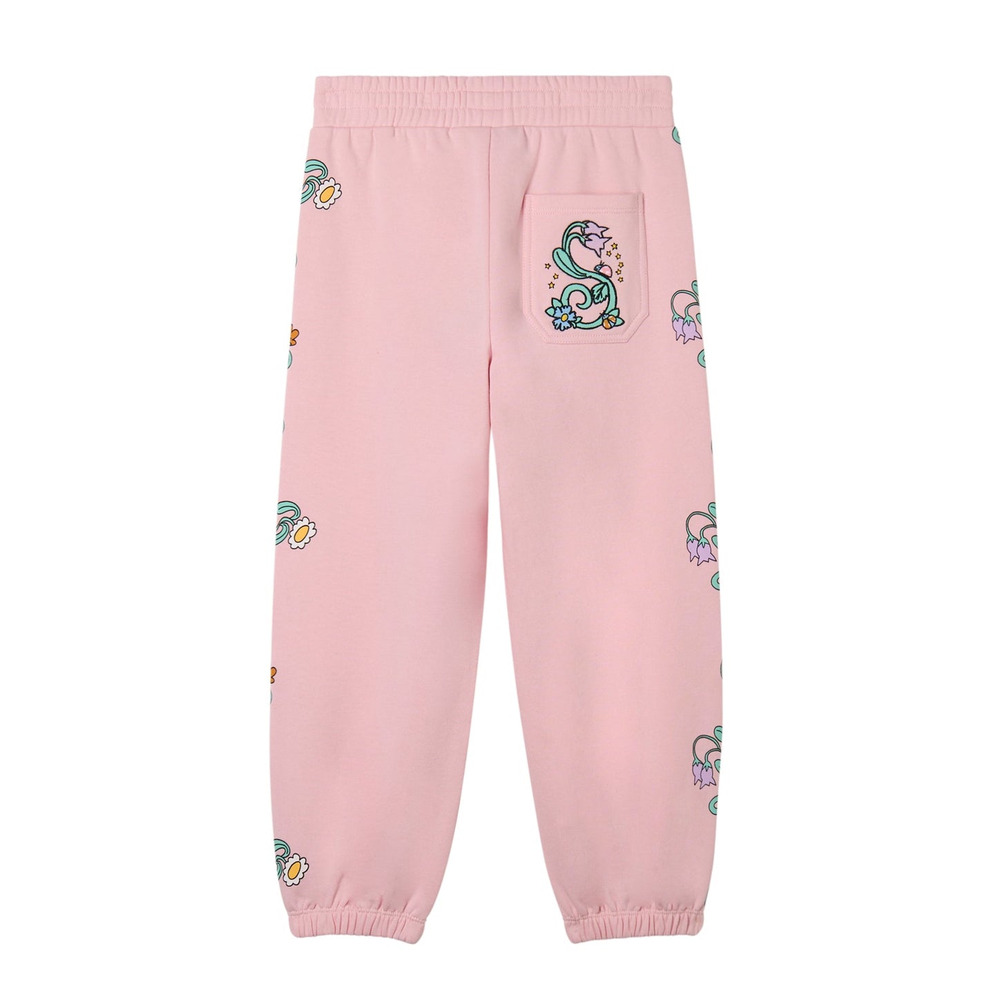 62A.TY6A60_Z3409_51R # Παιδικό Παντελόνι Φόρμας Flowers Pink