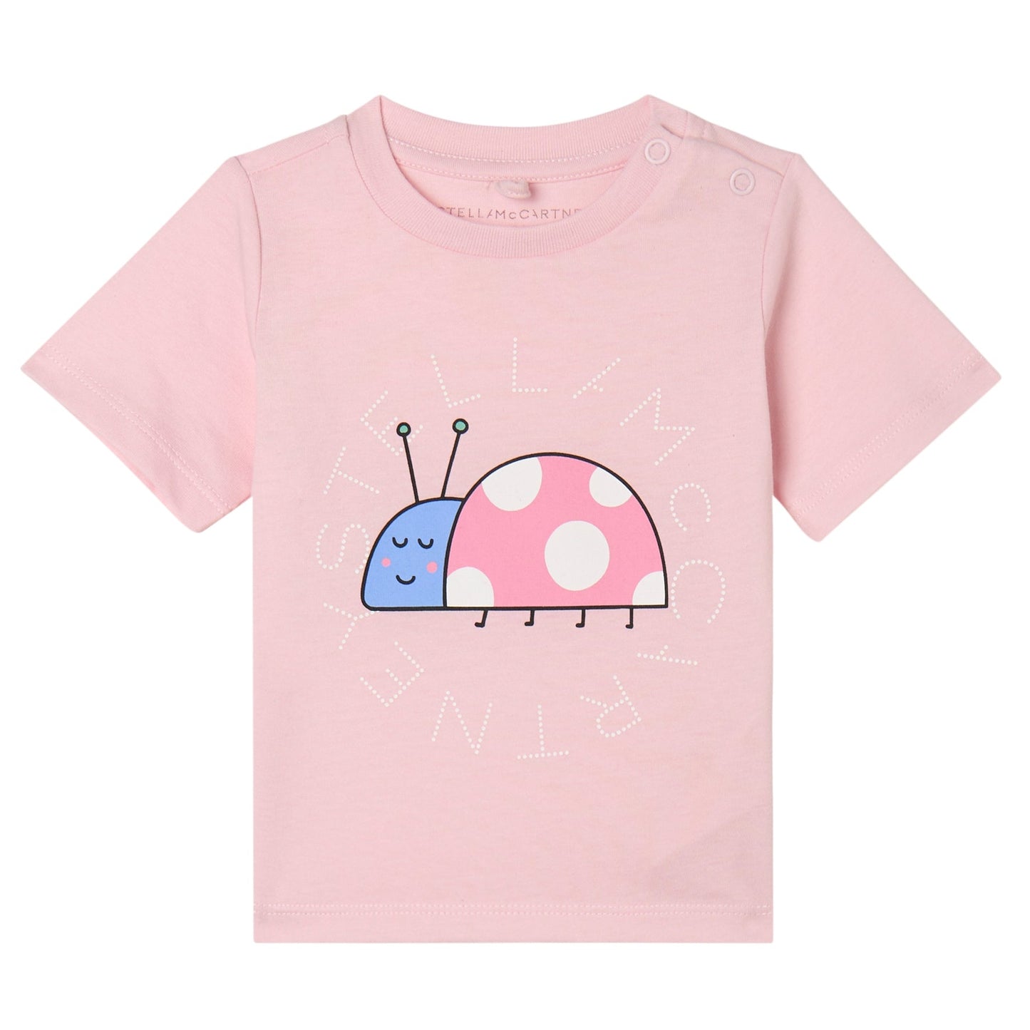 62A.TY8021_Z0434_51R # Βρεφική Κοντομάνικη Μπλούζα T-Shirt Ladybug Pink