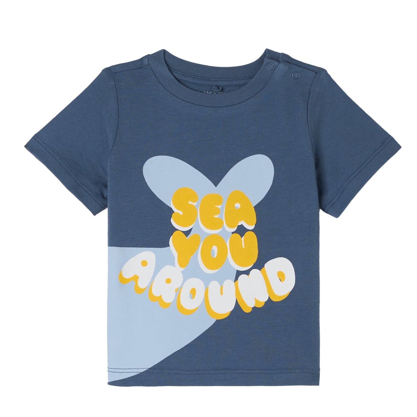 62A.TY8550_Z0434_61B # Βρεφική Κοντομάνικη Μπλούζα T-Shirt Sea You Around Blue
