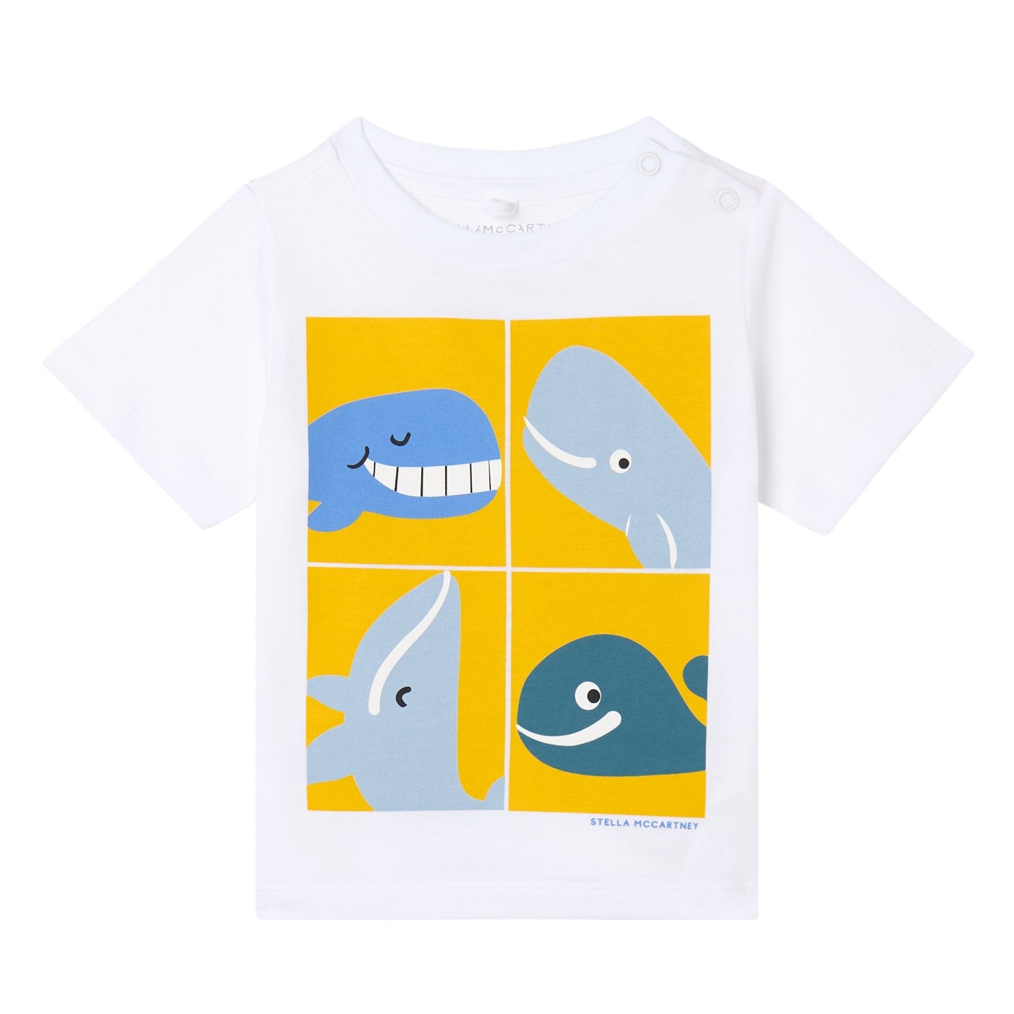 62A.TY8560_Z0434_100 # Βρεφική Κοντομάνικη Μπλούζα T-Shirt Whales
