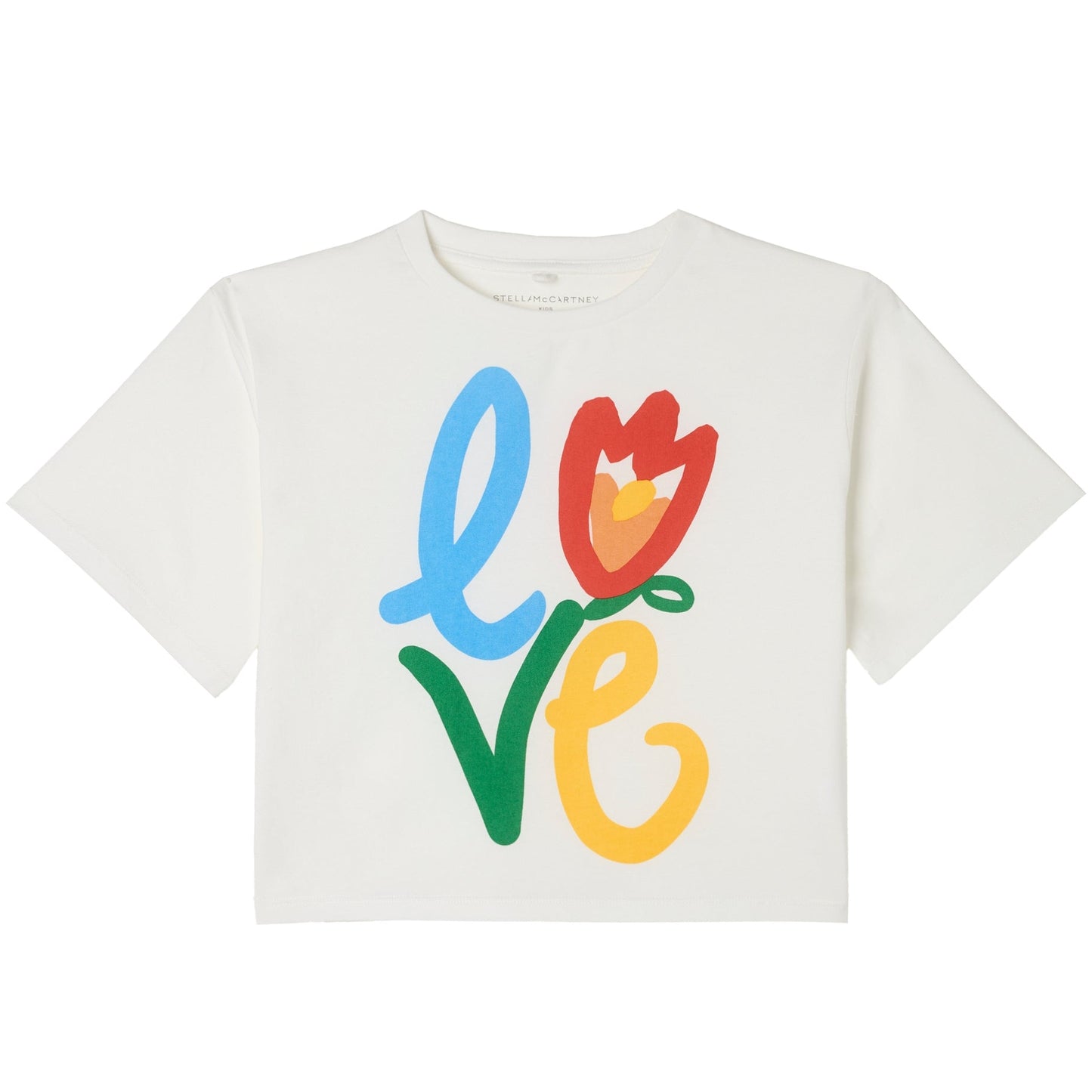 62A.TY8B21_Z0434_101 # Παιδική Κοντομάνικη Μπλούζα T-Shirt Love Tulip