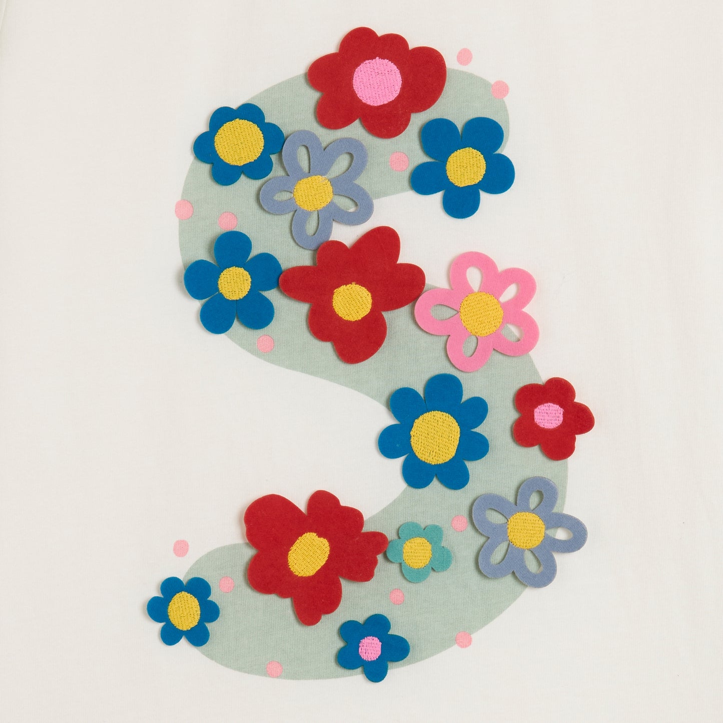 62A.TY8B31_Z0434_101 # Παιδική Μπλούζα T-Shirt Flowers S