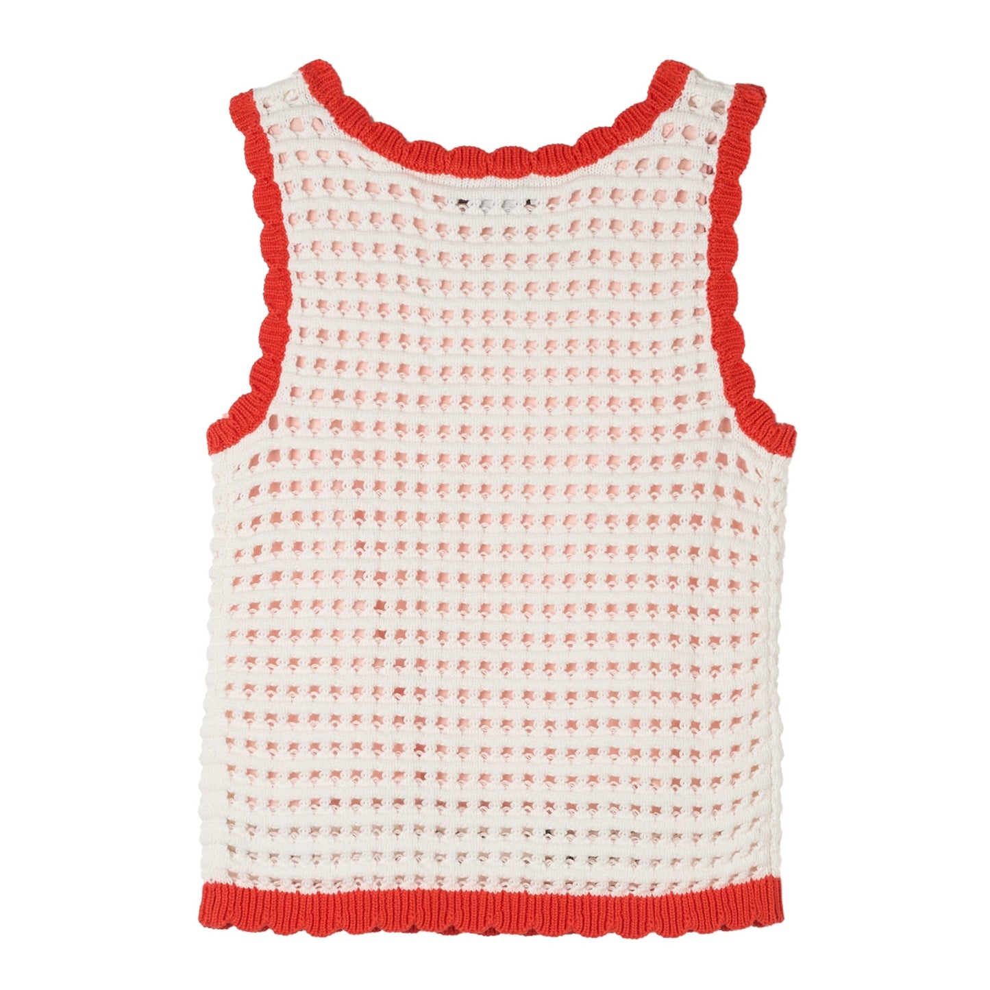 62A.TY9A22_Z1876_101 # Παιδική Πλεκτή Αμάνικη Μπλούζα Flowers