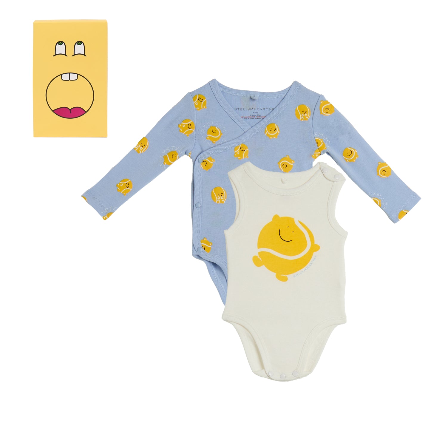 62A.TYB500_Z3647_602MC # Baby Set with Bodysuits Tennis Ball
