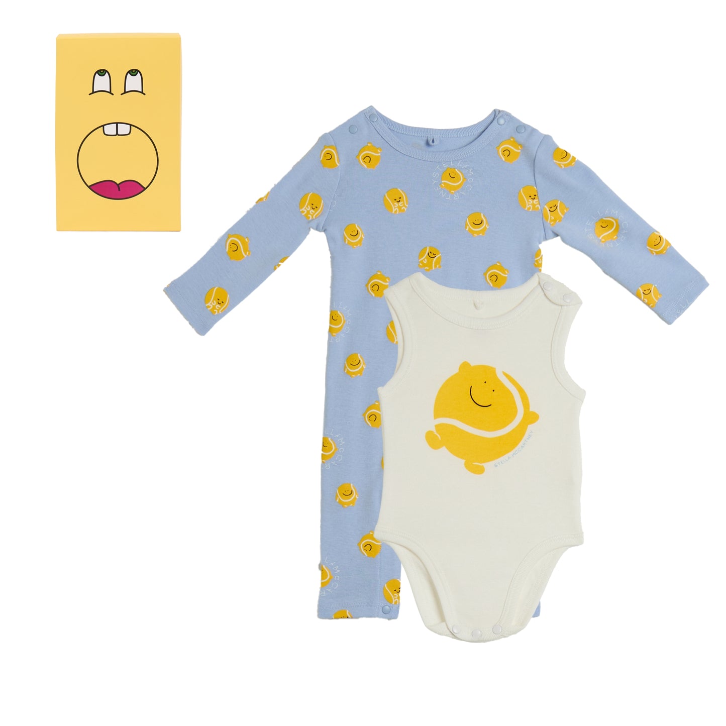 62A.TYB520_Z3647_602MC # Baby Set Bodysuits Tennis Ball