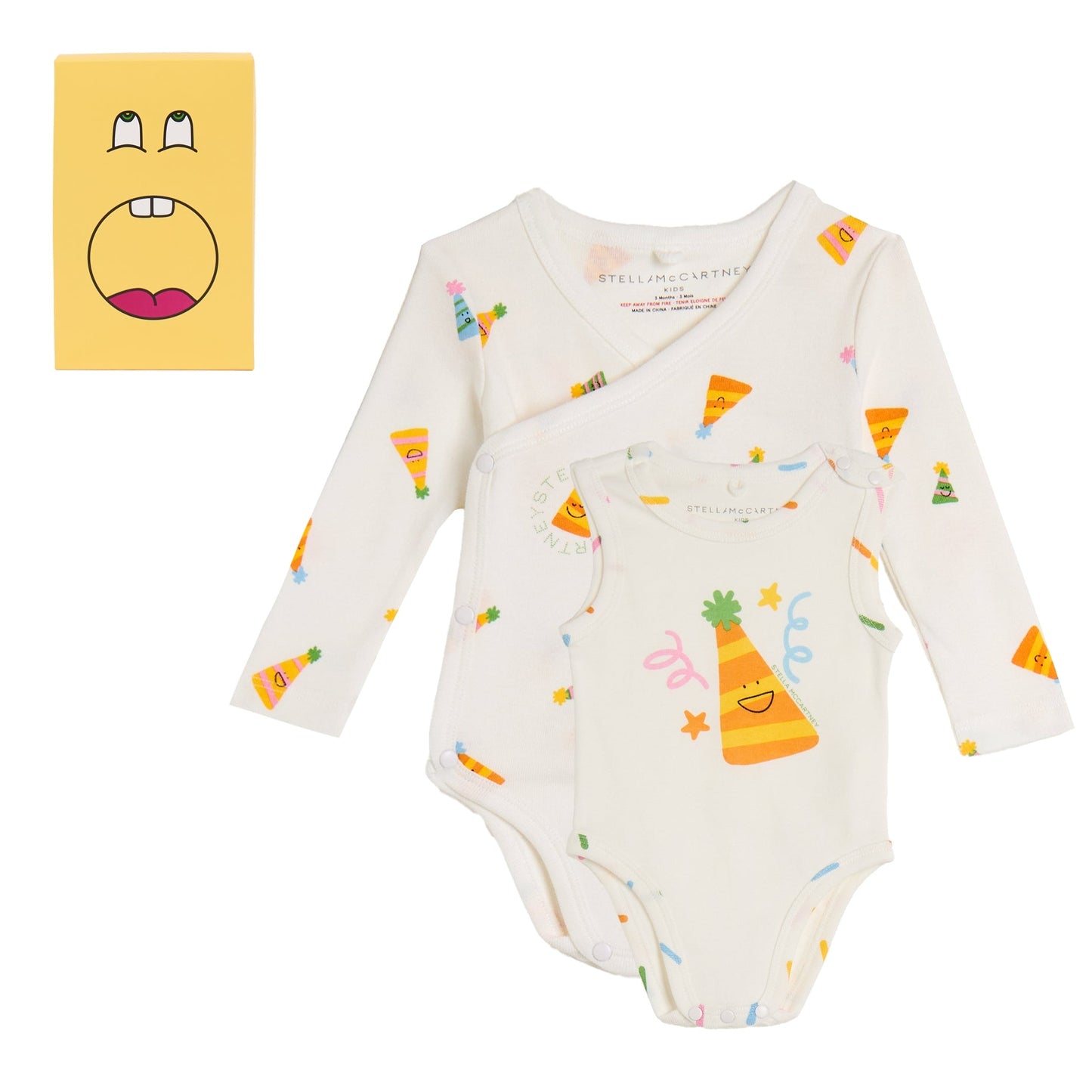 62A.TYB550_Z3644_101MC # Baby Set with Bodysuits Party Hats