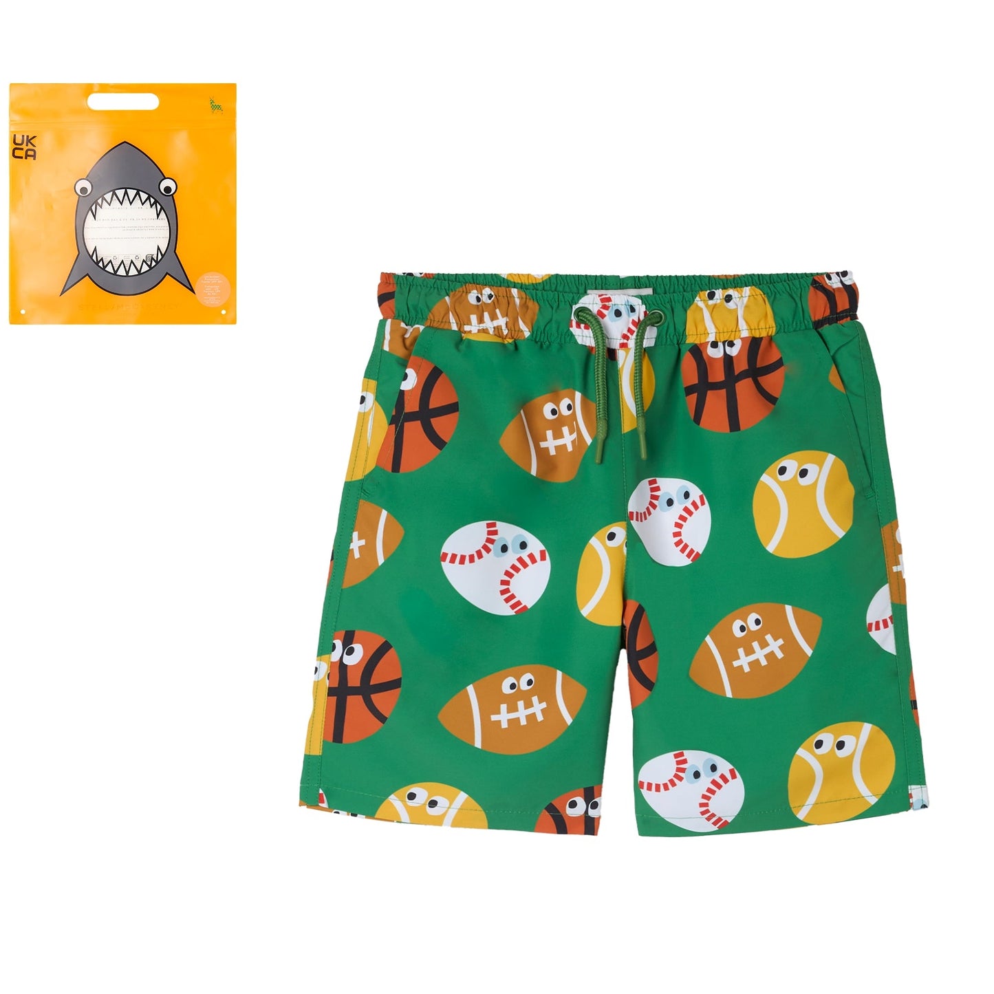 62A.TYCP99_Z3529_769MC # Παιδικό Μαγιώ Σορτς Sports Balls