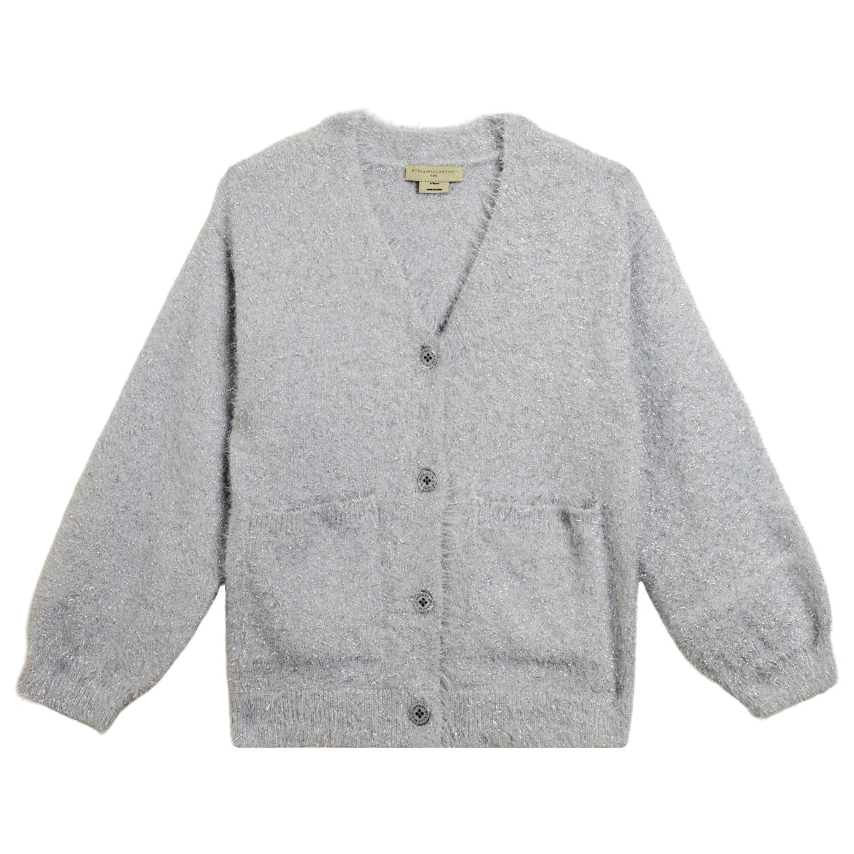 Kids Knitted Cardigan Silver