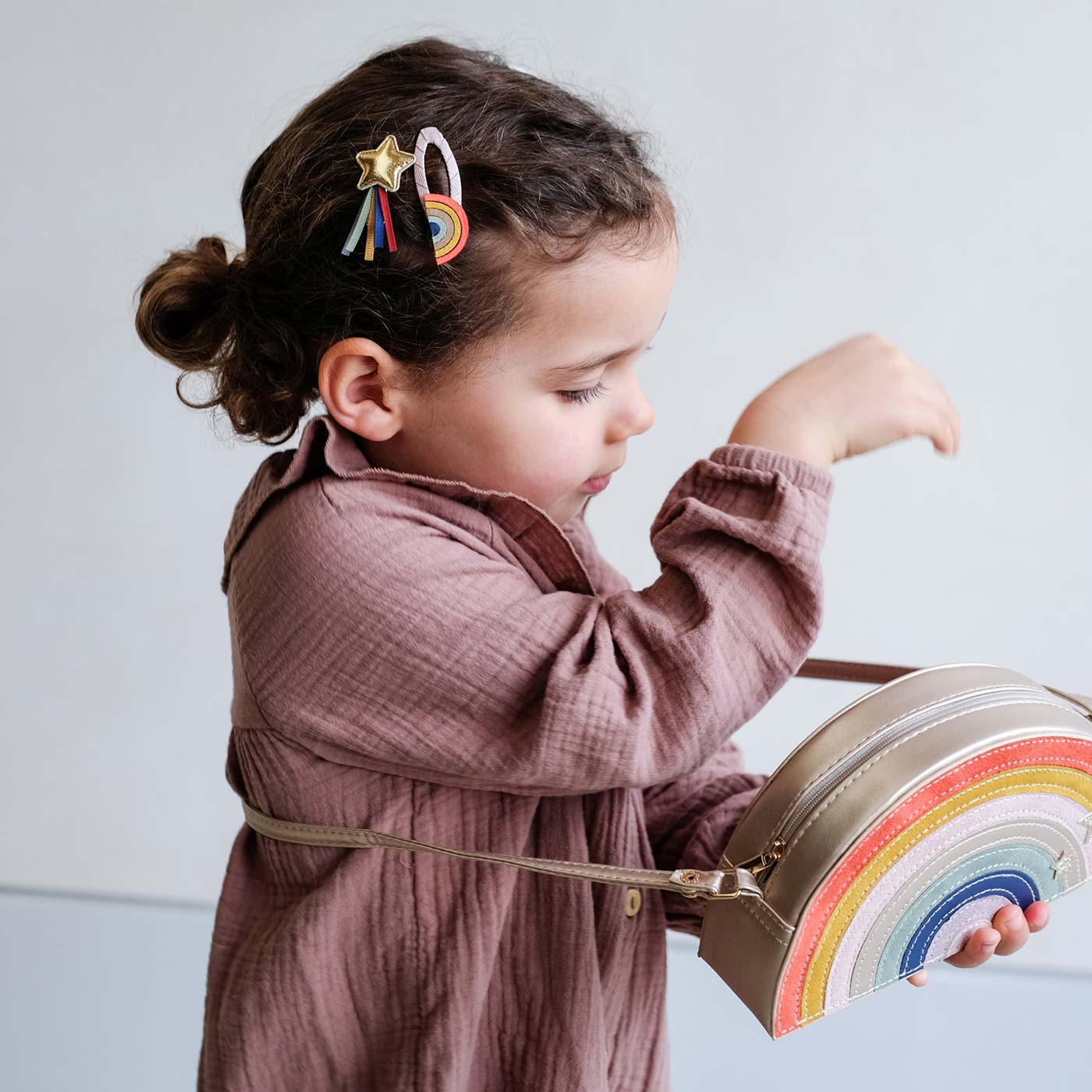 Σετ Παιδικά Κλιπ Μαλλιών Over the Rainbow