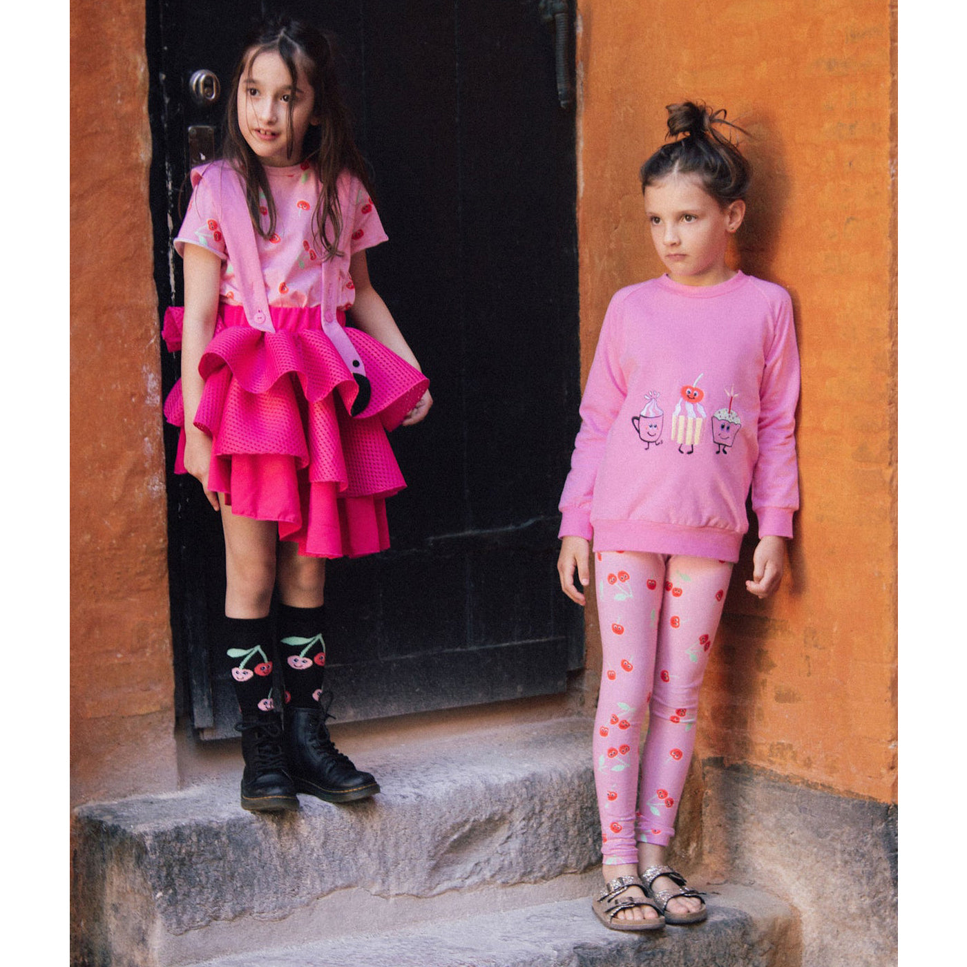 52A.2501027 # Kids Leggings Camille Cherry Pink