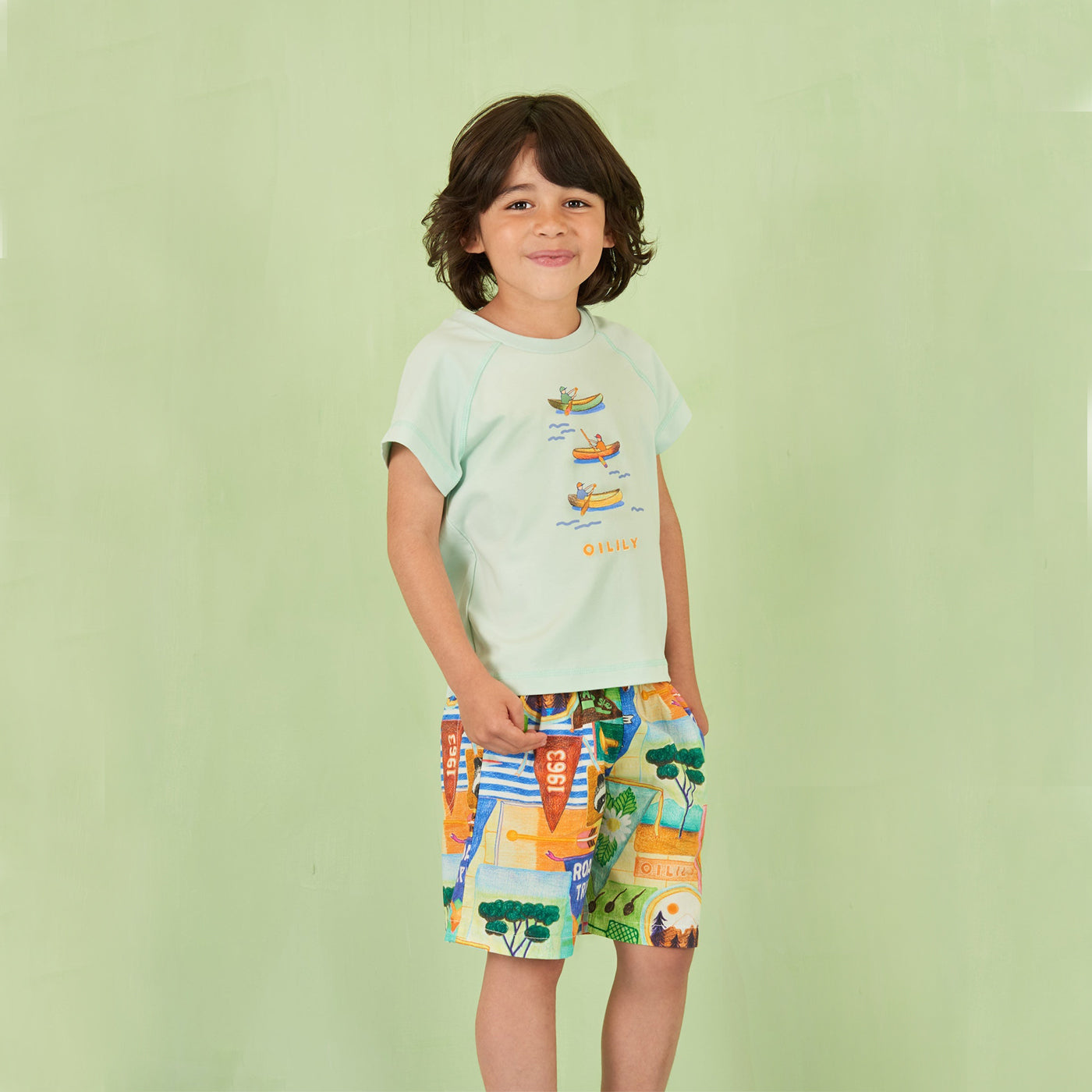 52A.YS25BJE504 # Kids T-shirt Tristan Surf Spray