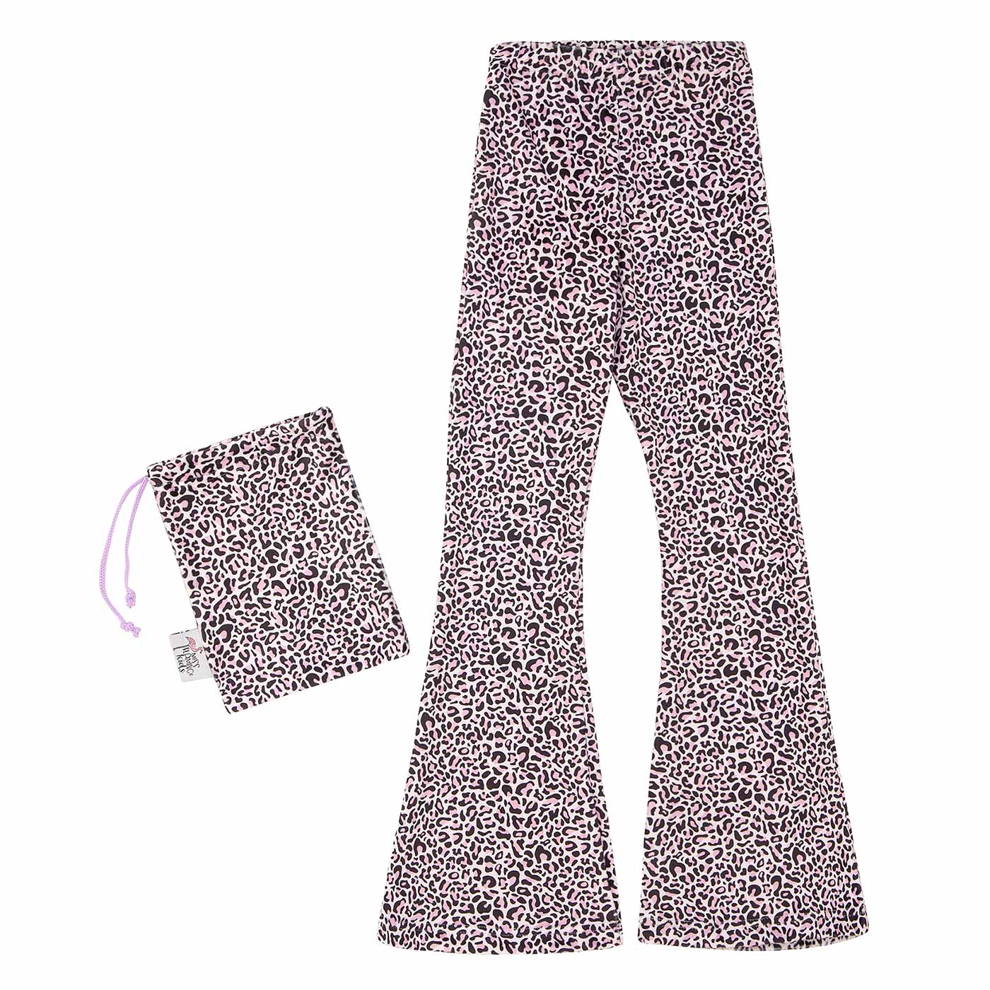 Παιδικό Βελούδινο Κολάν Leopard Pink