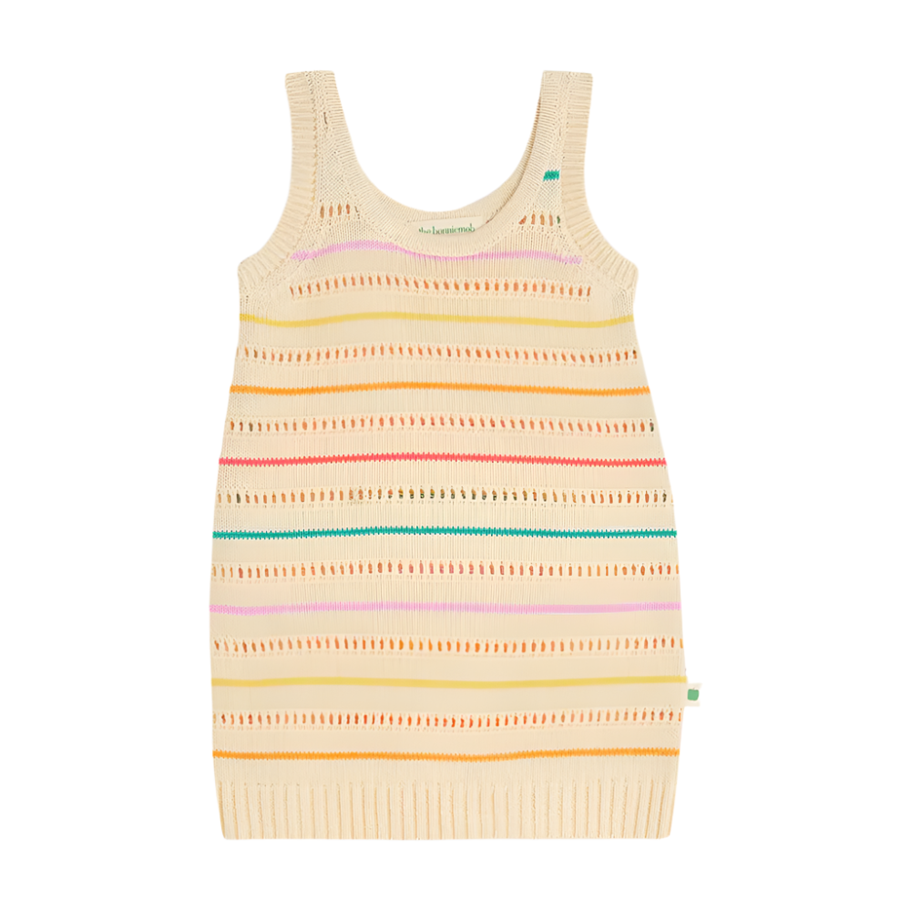 52A.CAPRI-3679-251 # Baby Knitted Sleeveless Dress Pointelle