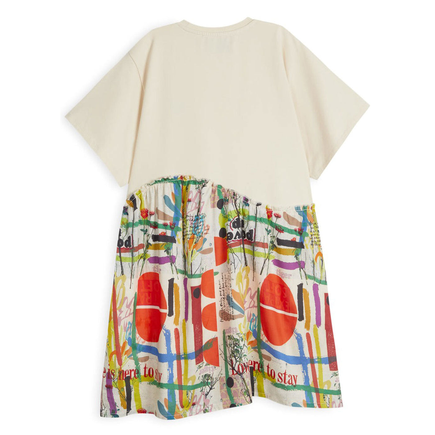 52A.DRE01710592513 # Παιδικό Κοντομάνικο Φόρεμα Berta Sand