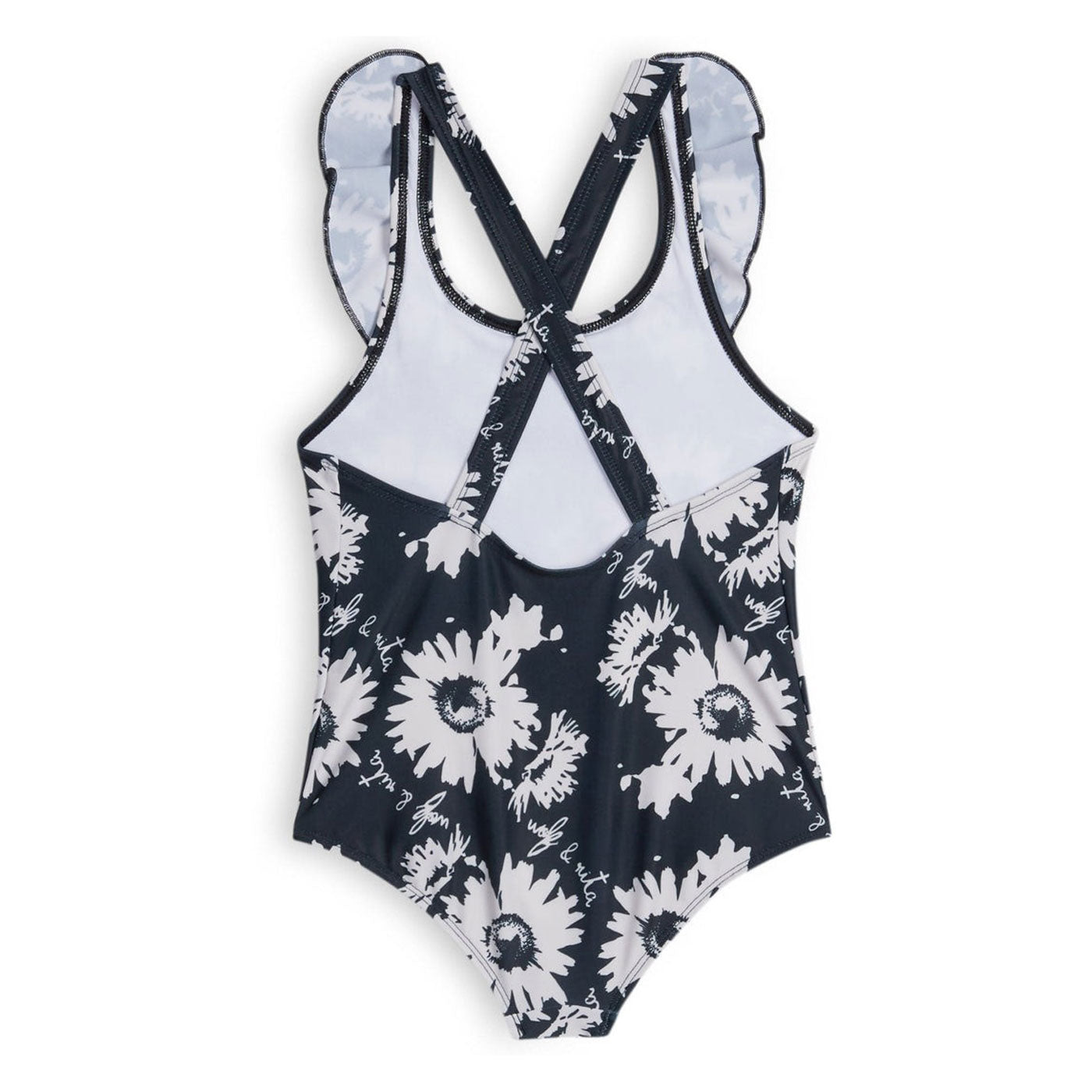 52A.SWM01800912502 # Παιδικό Ολόσωμο Μαγιώ Vera Botanical Black