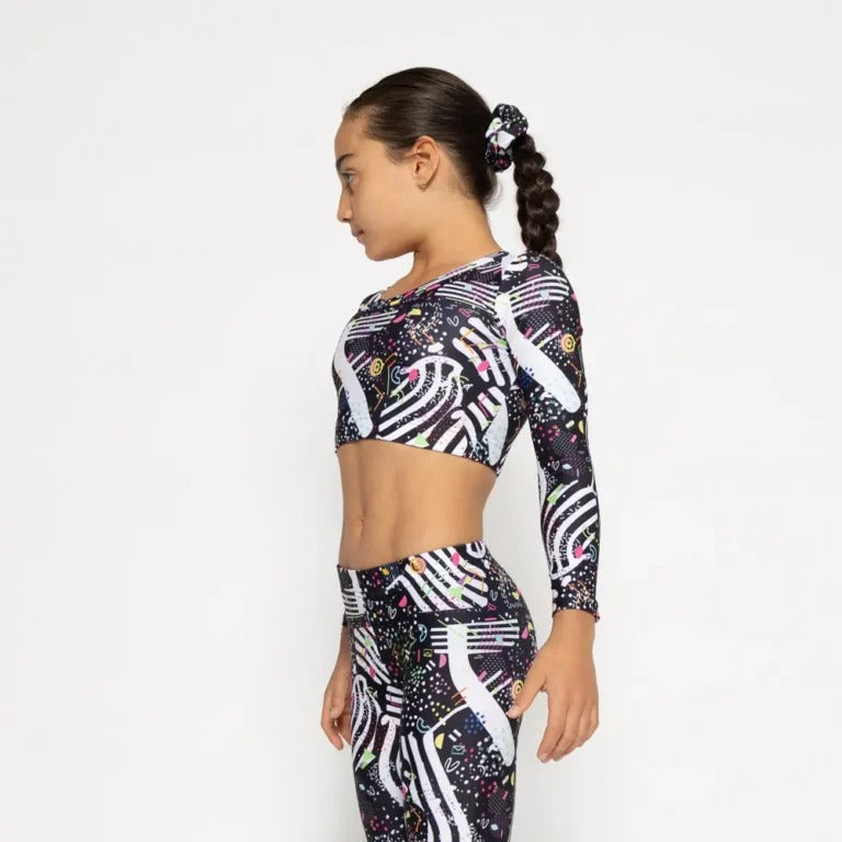 52B.VW-LSTOP-BLACKFEEL # Παιδική Αθλητική Μακρυμάνικη Μπλούζα Black Feelstorm