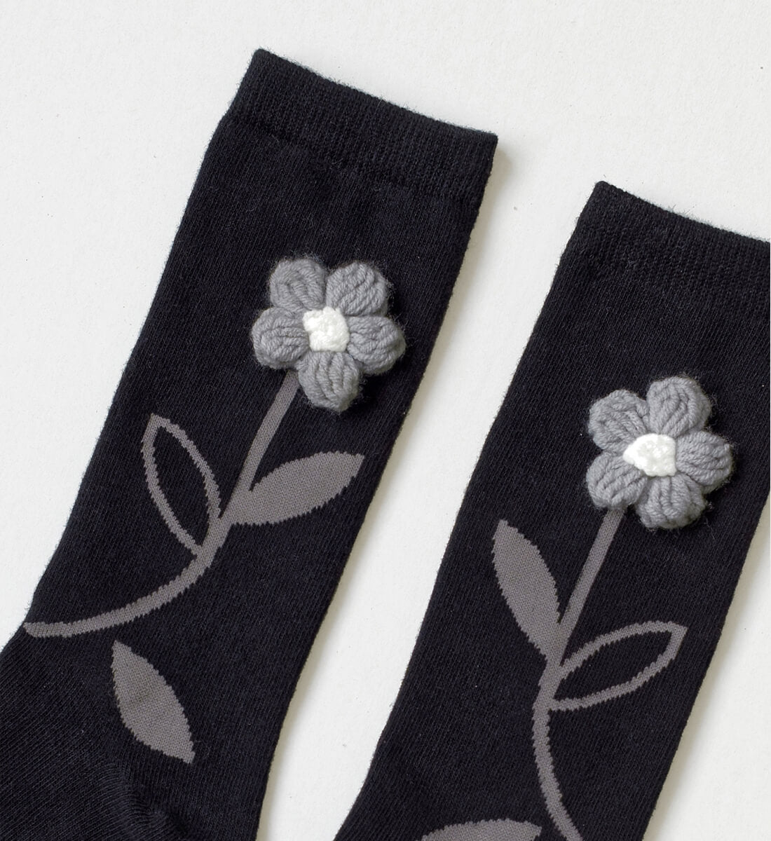 Παιδικές Κάλτσες Flower Black