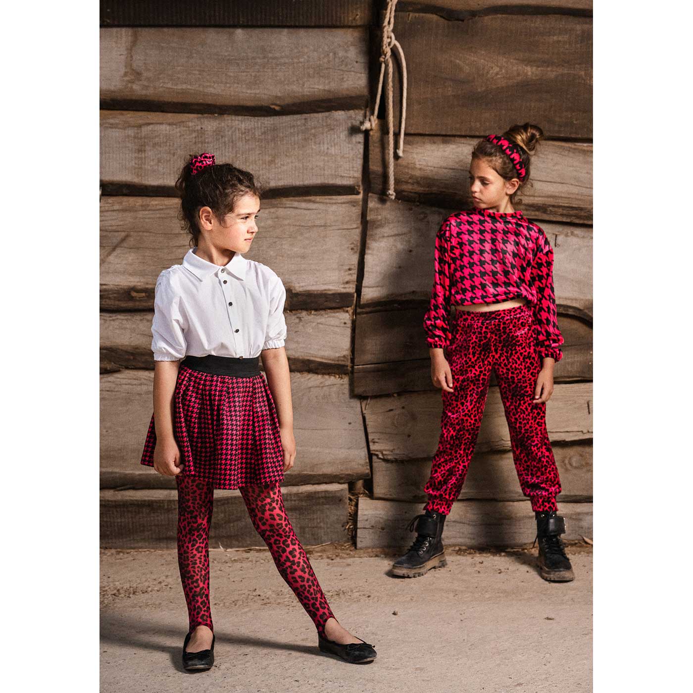 Παιδικό Παντελόνι Fuchsia Leopard