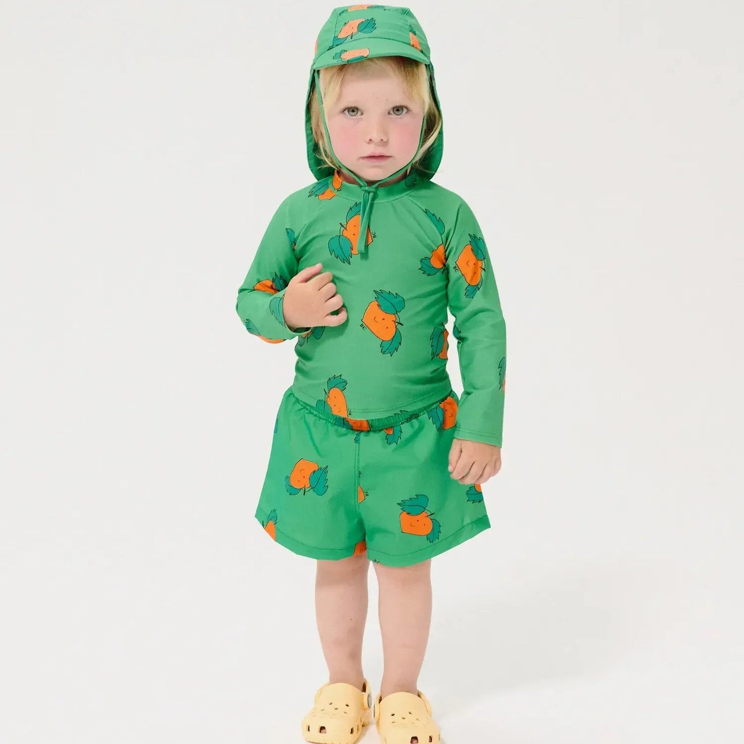 62A.B126AB107_311 # Βρεφικό Μαγιώ Σορτς Tangerine