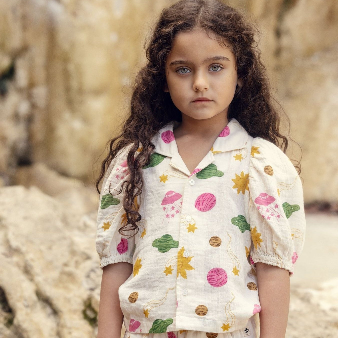 62A.26220158 # Παιδικό Κοντομάνικο Πουκάμισο Space