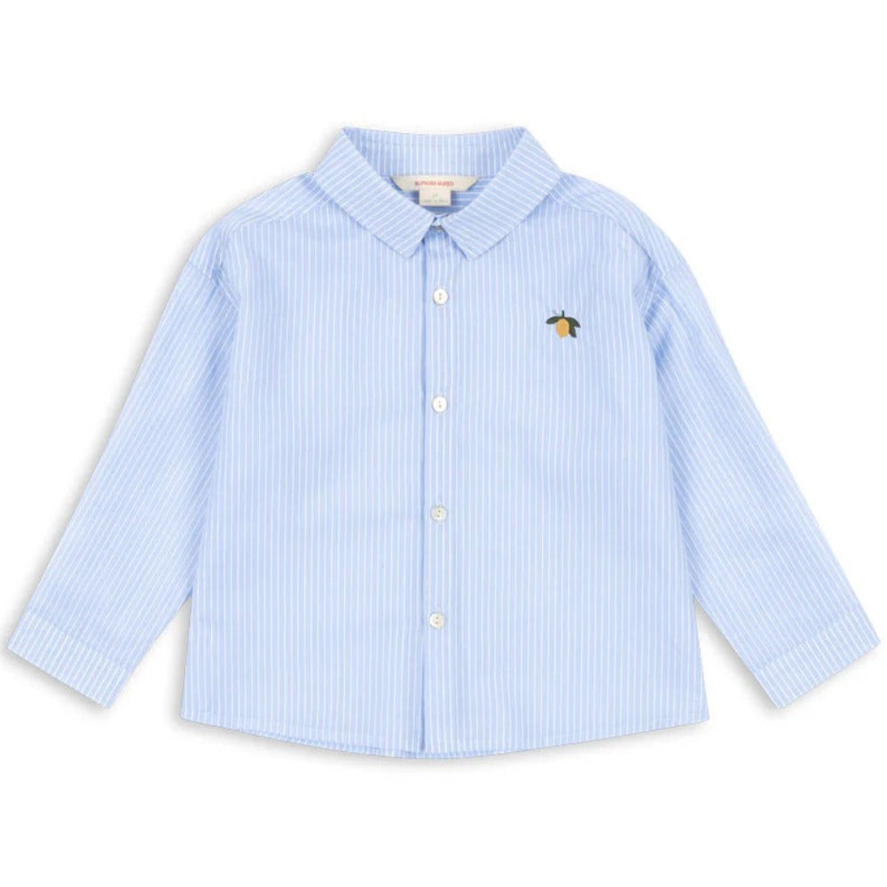 99.KS105135_BLUE_STRIPE # Kids Long-Sleeved Shirt Blue Stripe