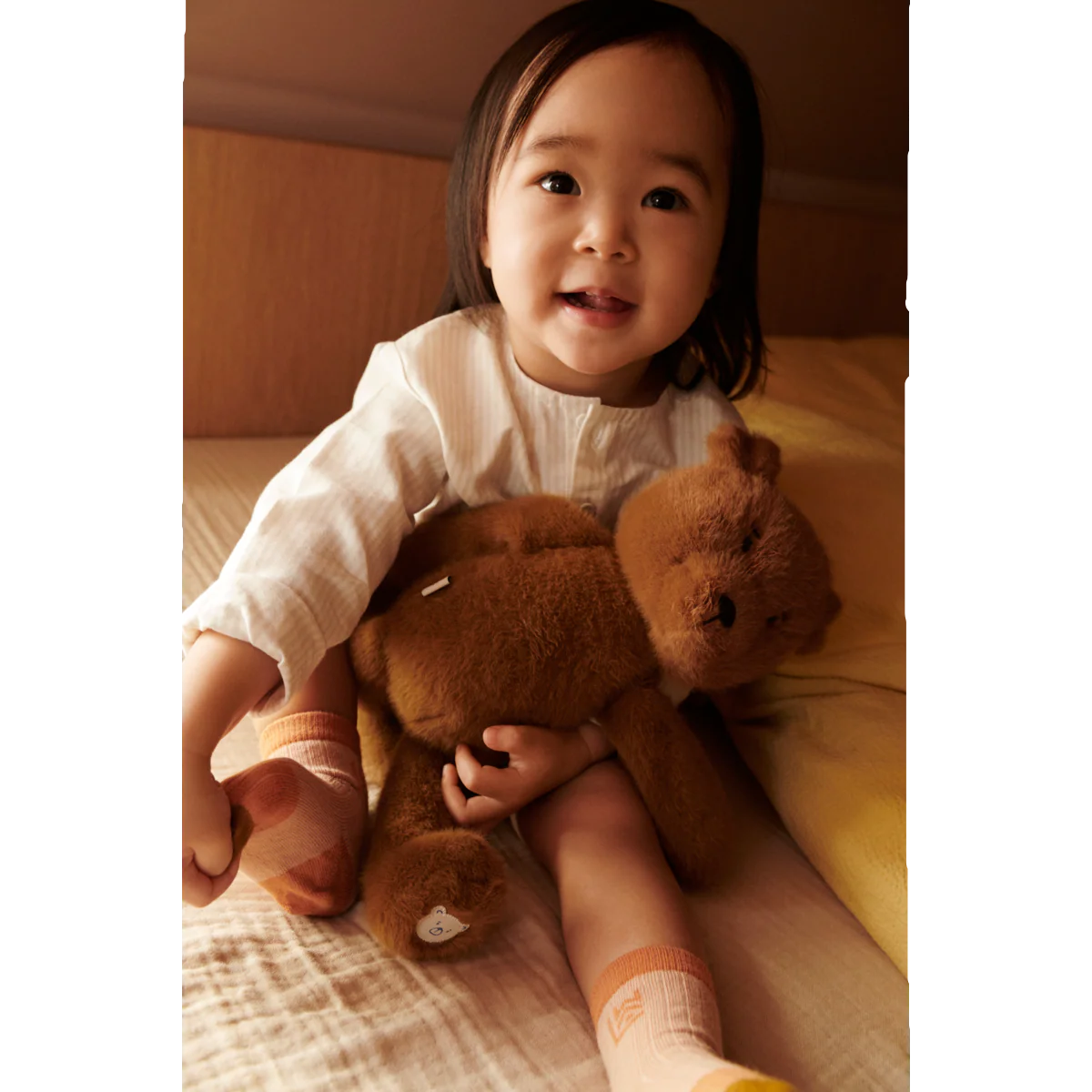 99.LW19353_3050 # Λούτρινο Παιχνίδι BertoBear Teddy Golden Caramel