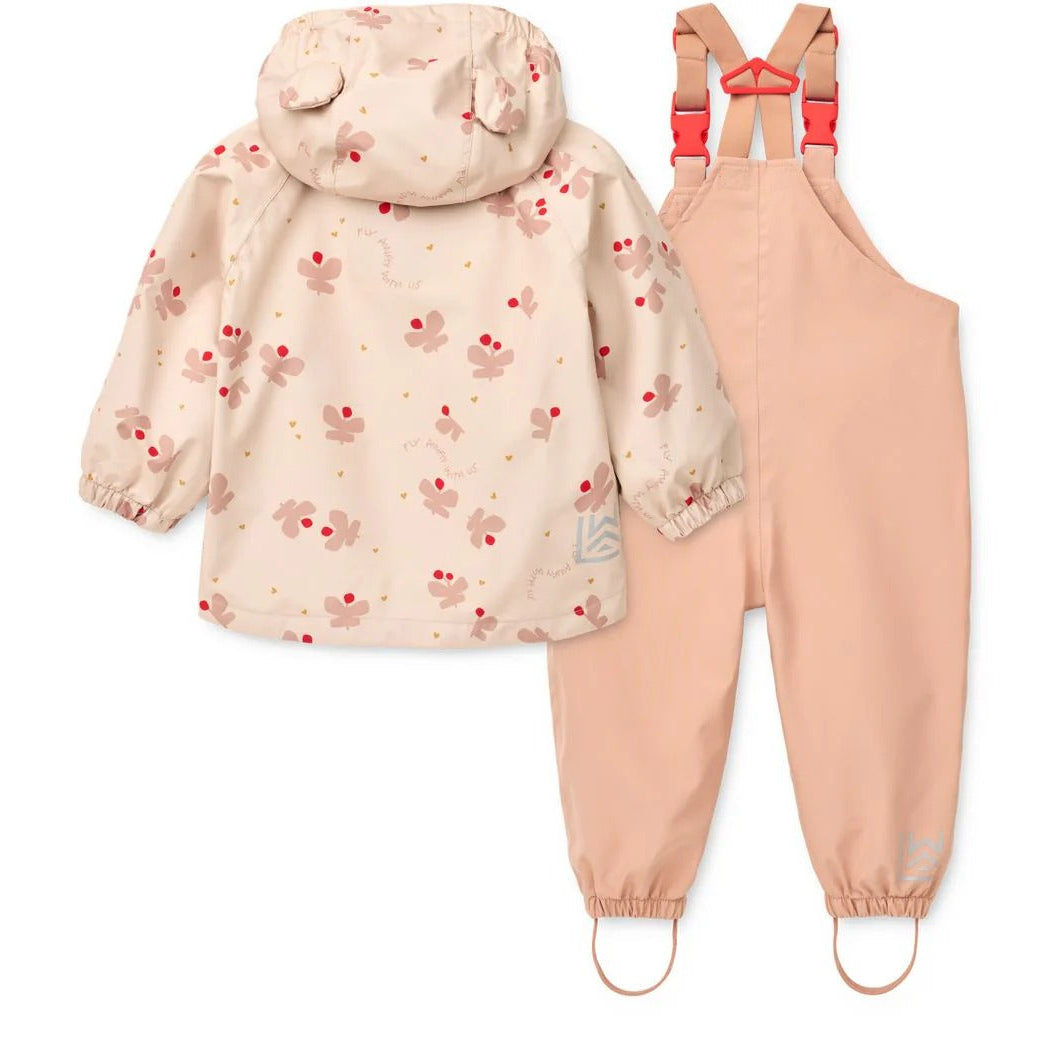 99.LW19910_2606 # Βρεφικό Αδιάβροχο Σετ Manu Butterfly Apple Blossom